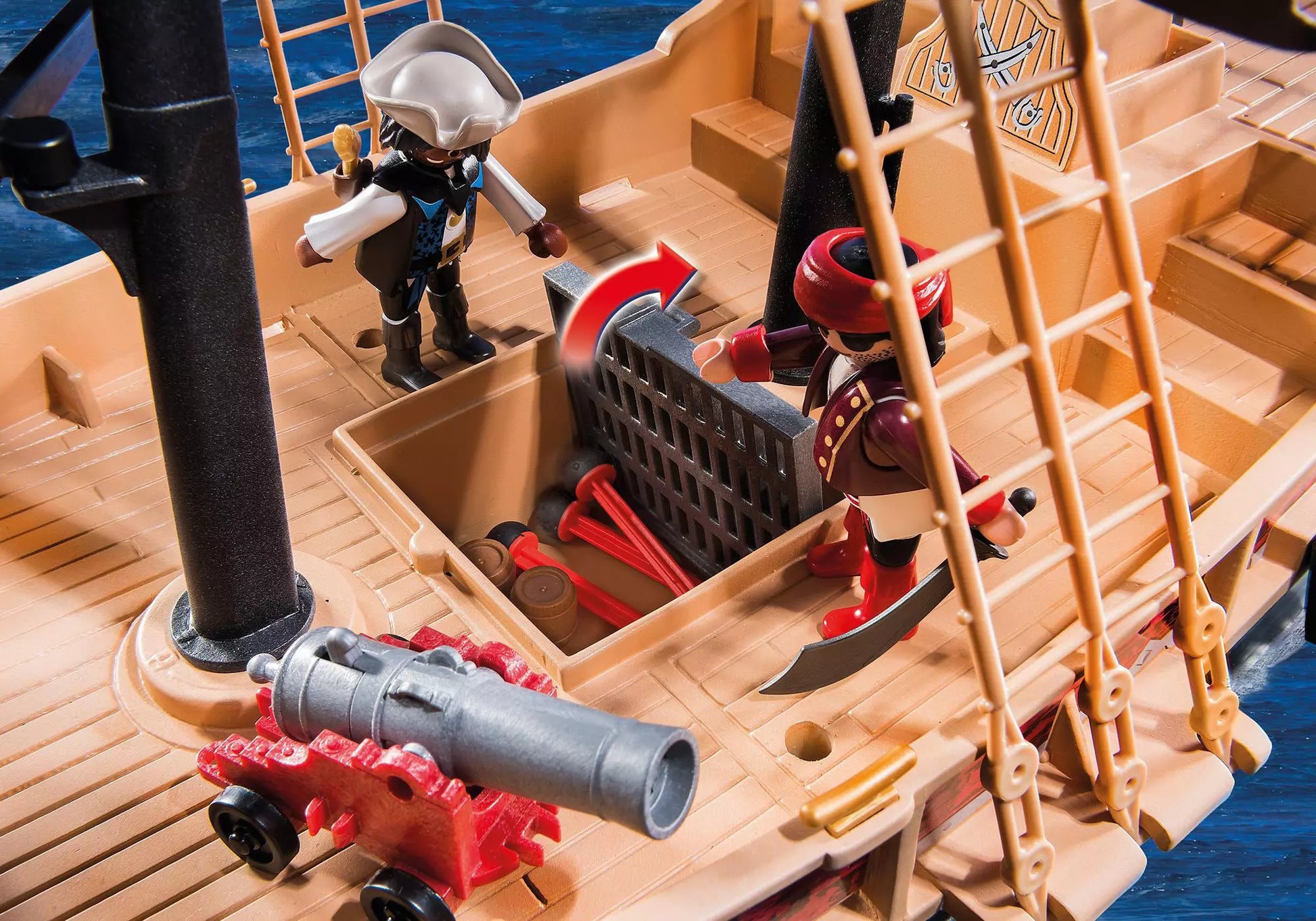 Playmobil 6678 Pirates Piratenkampfschiff inkl. Kanonen - plegobil