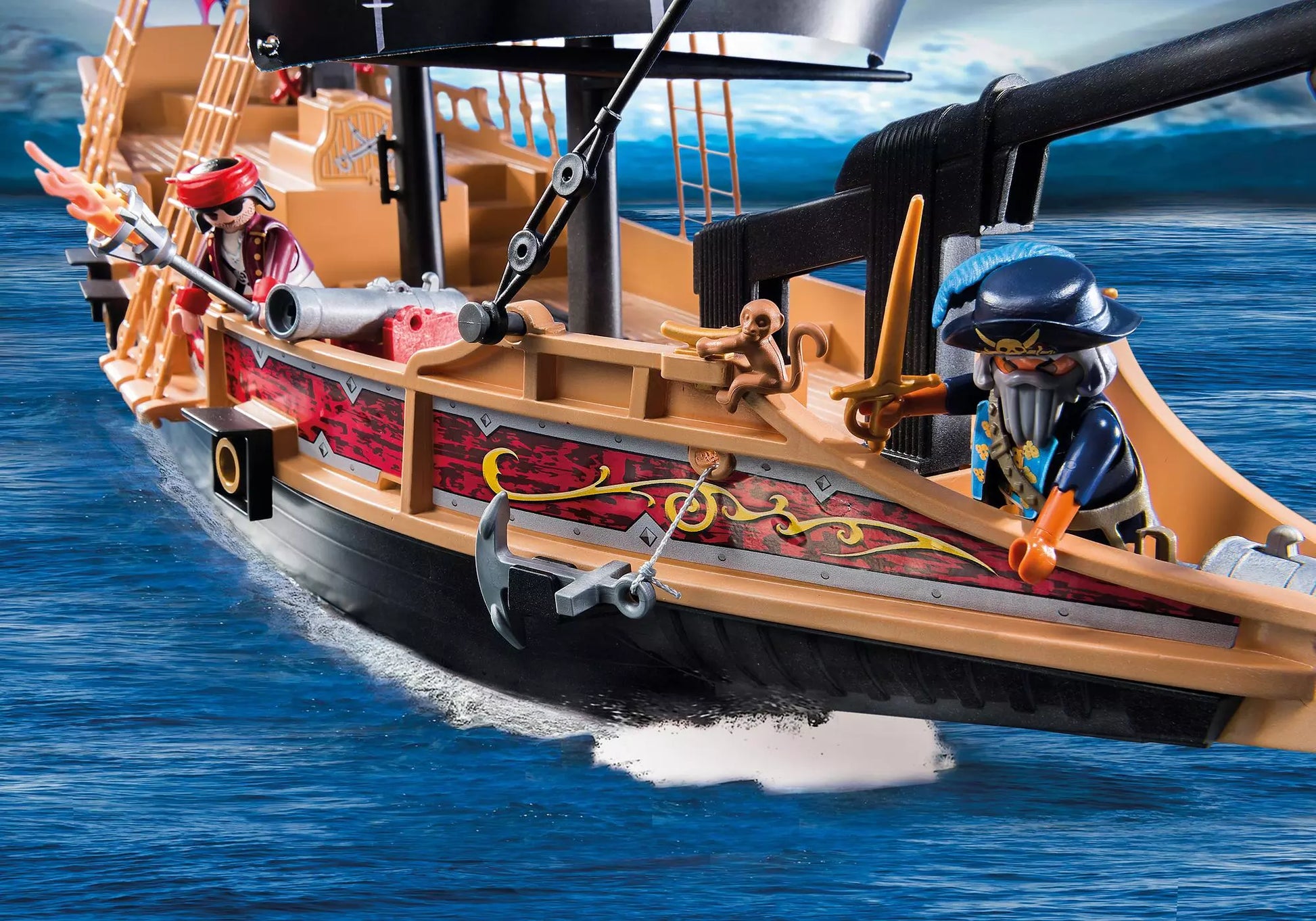 Playmobil 6678 Pirates Piratenkampfschiff inkl. Kanonen - plegobil