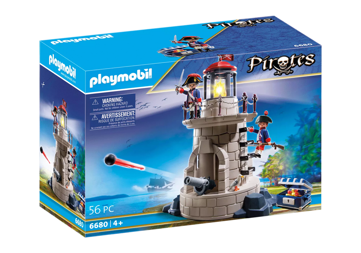 Playmobil 6680 Pirates Soldatenturm mit Leuchtfeuer - plegobil