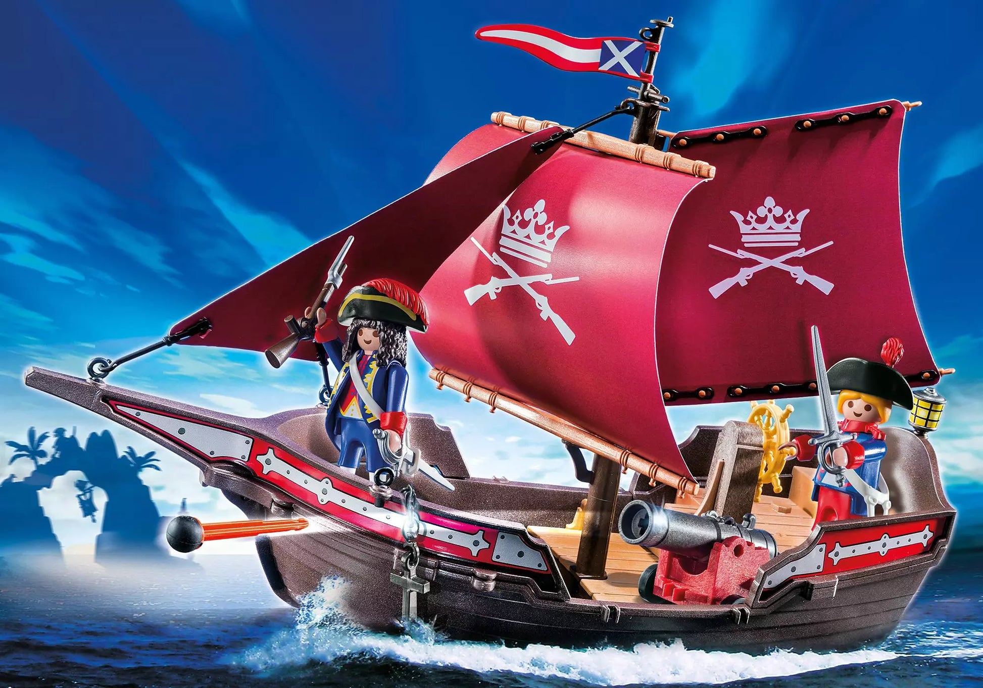 Playmobil 6681 Pirates Soldaten-Kanonensegler - plegobil