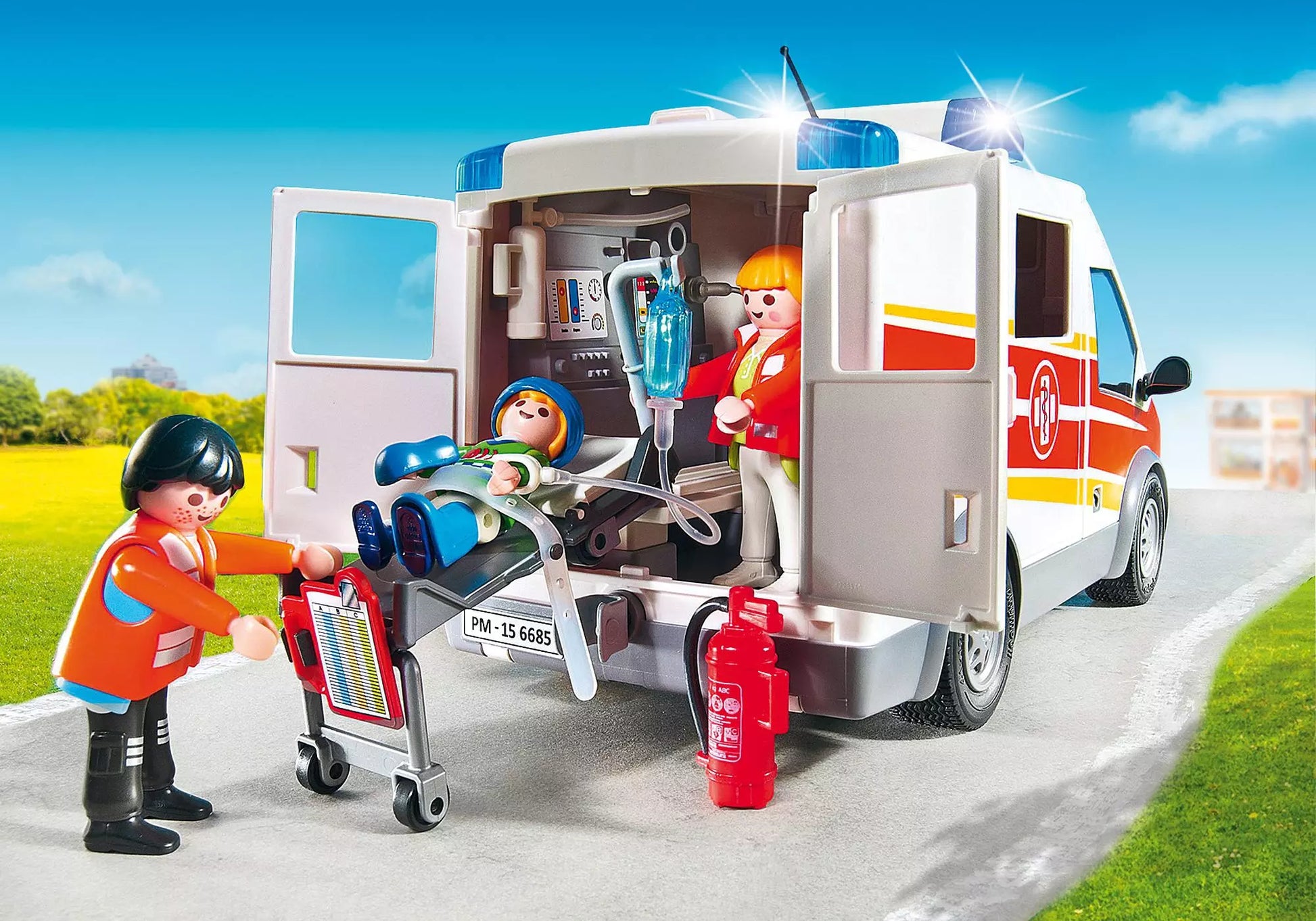 Playmobil 6685 City Life Krankenwagen mit Licht und Sound - plegobil