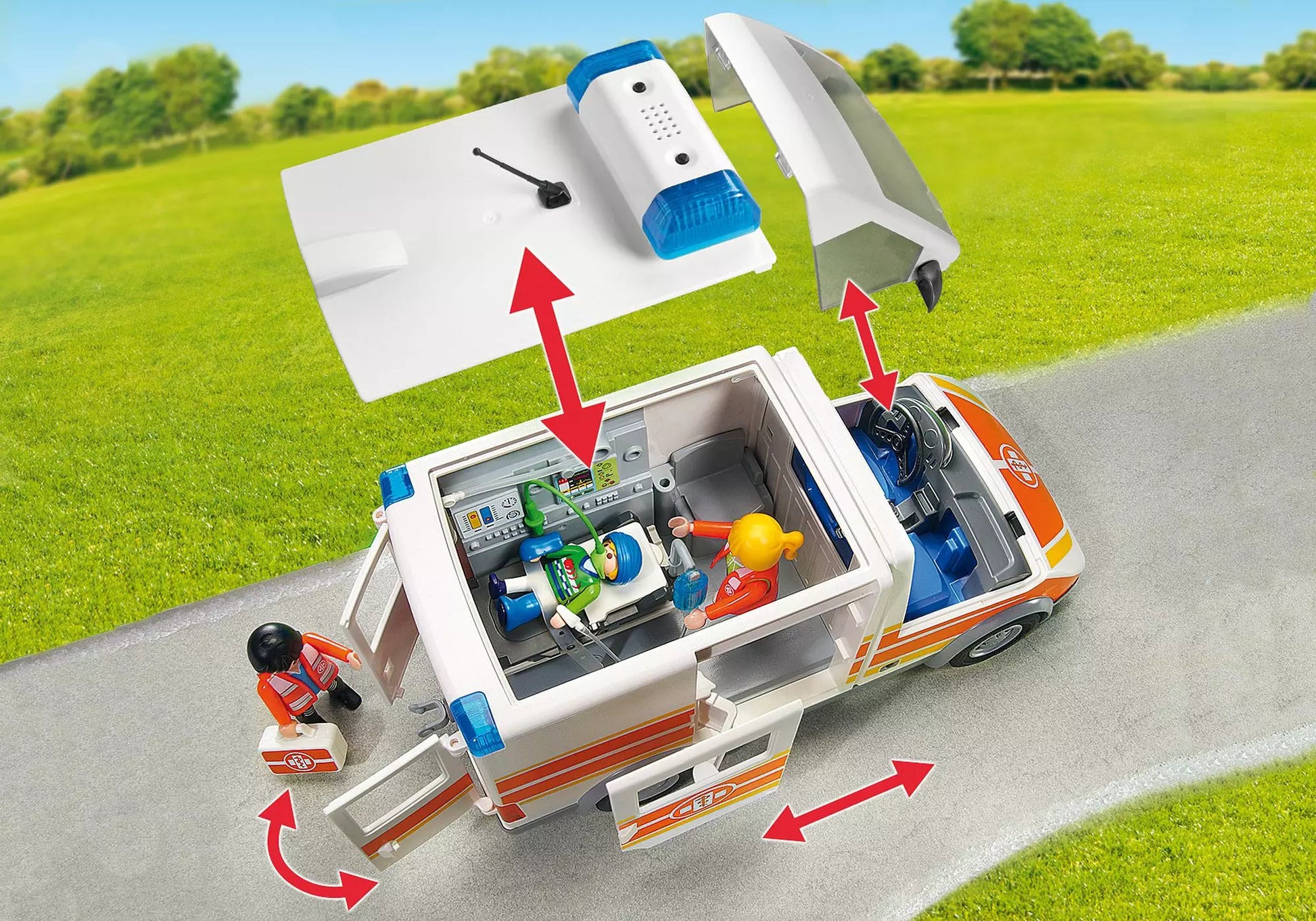 Playmobil 6685 City Life Krankenwagen mit Licht und Sound - plegobil