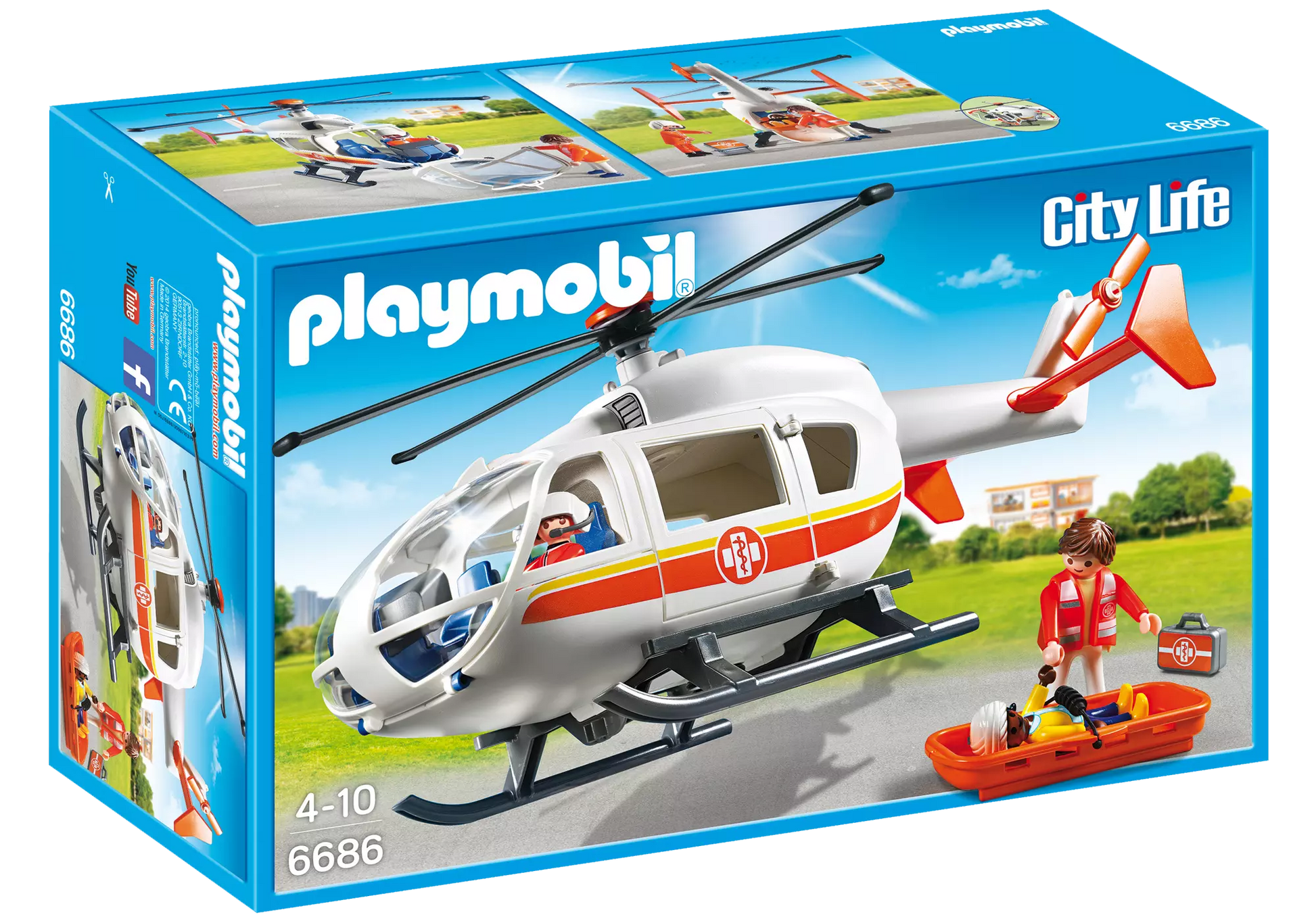 Playmobil 6686 City Life Rettungshubschrauber - plegobil