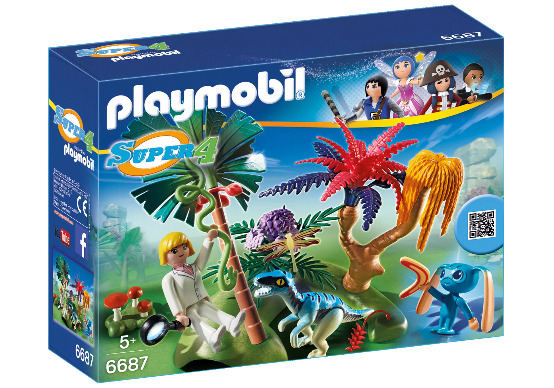 Playmobil 6687 Super 4 Lost Island mit Alien und Raptor - plegobil