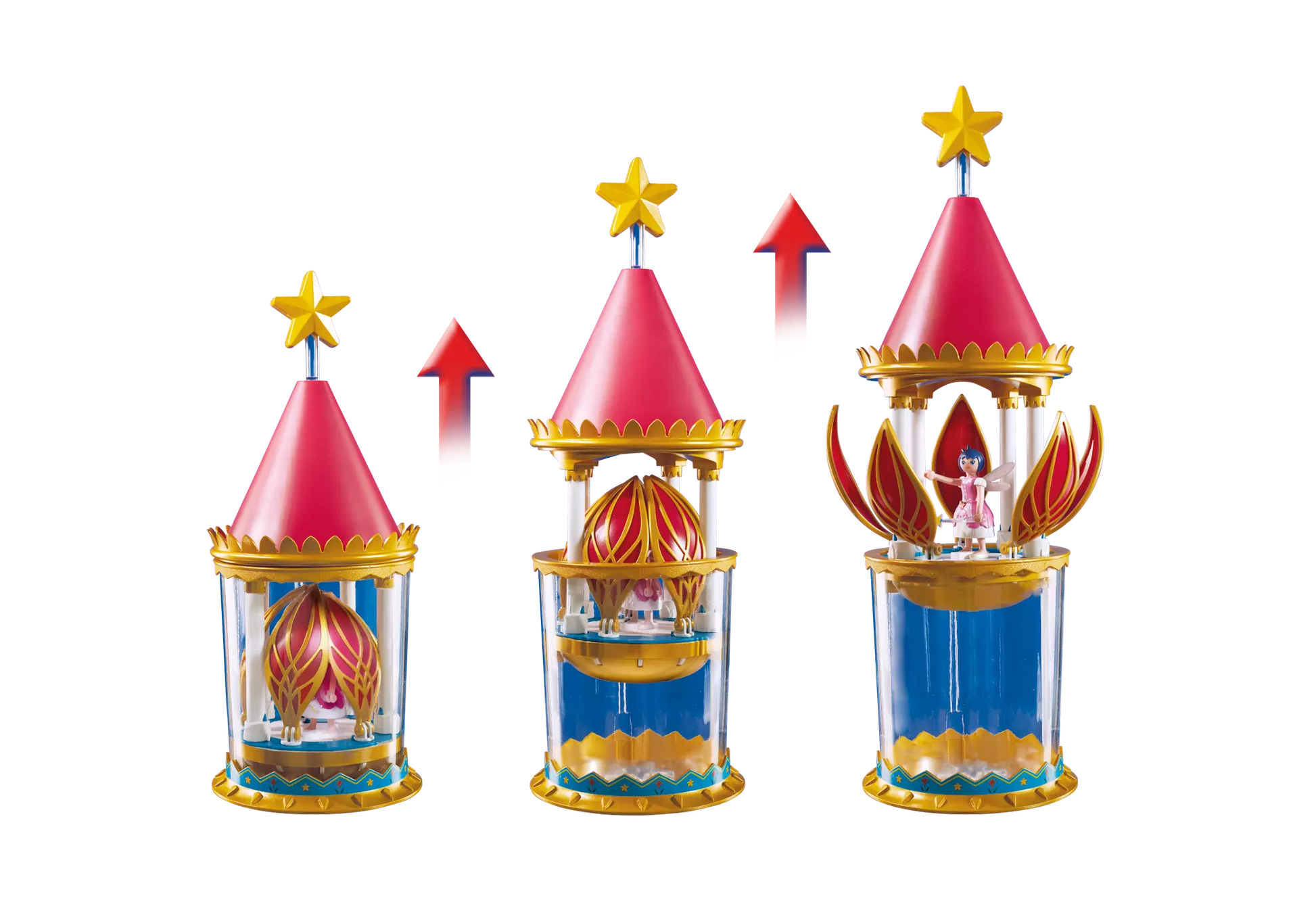 Playmobil 6688 Super 4 Zauberhafter Blütenturm mit Feen-Spieluhr und Twinkle - plegobil