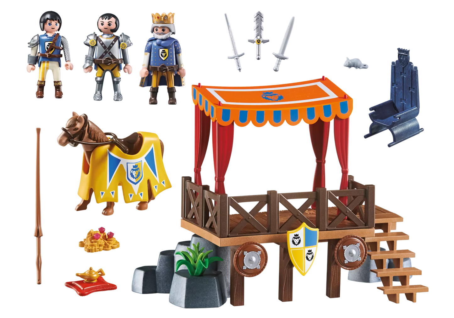 Playmobil 6695 Super 4 Königstribüne mit Alex - plegobil