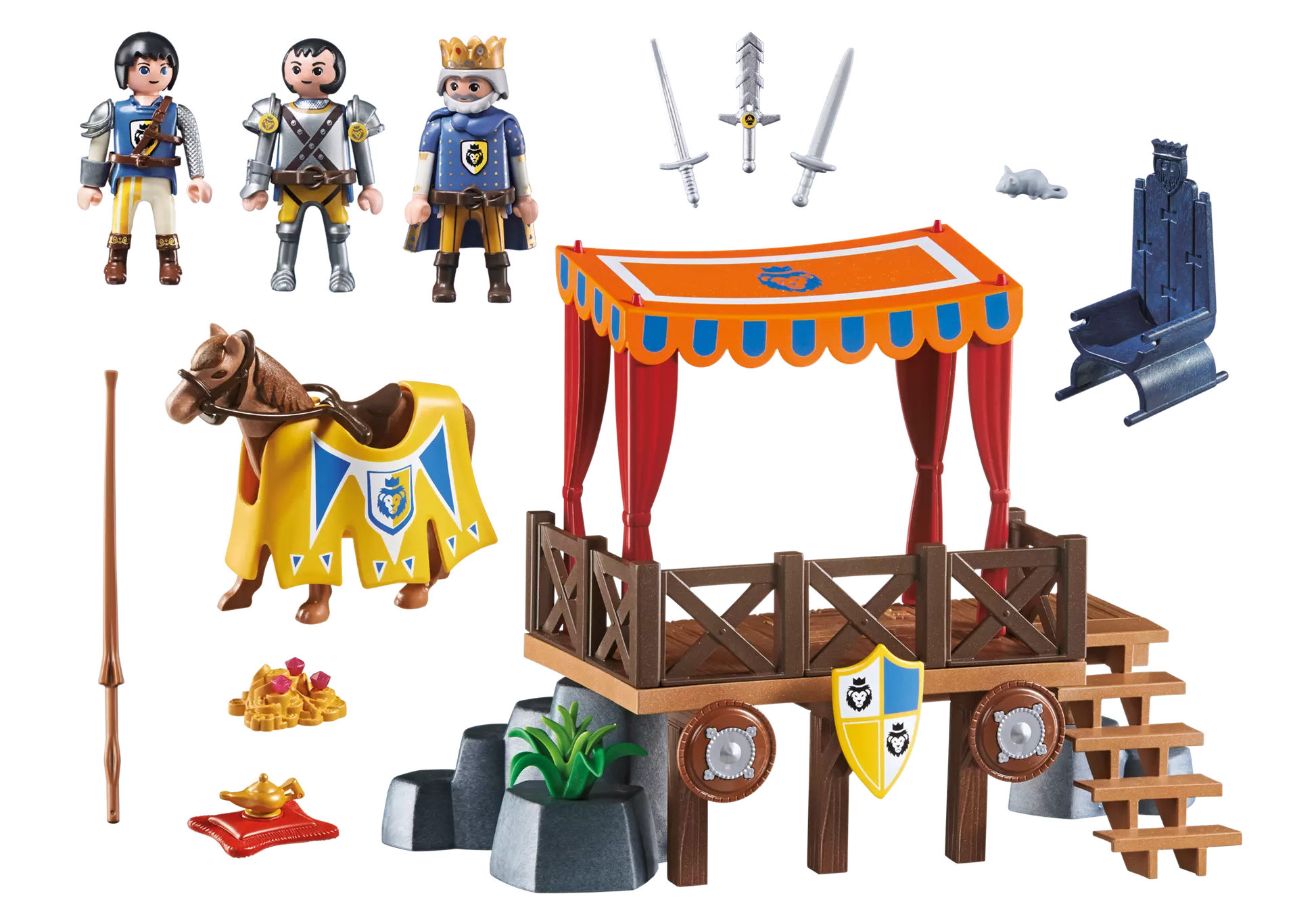 Playmobil 6695 Super 4 Königstribüne mit Alex - plegobil