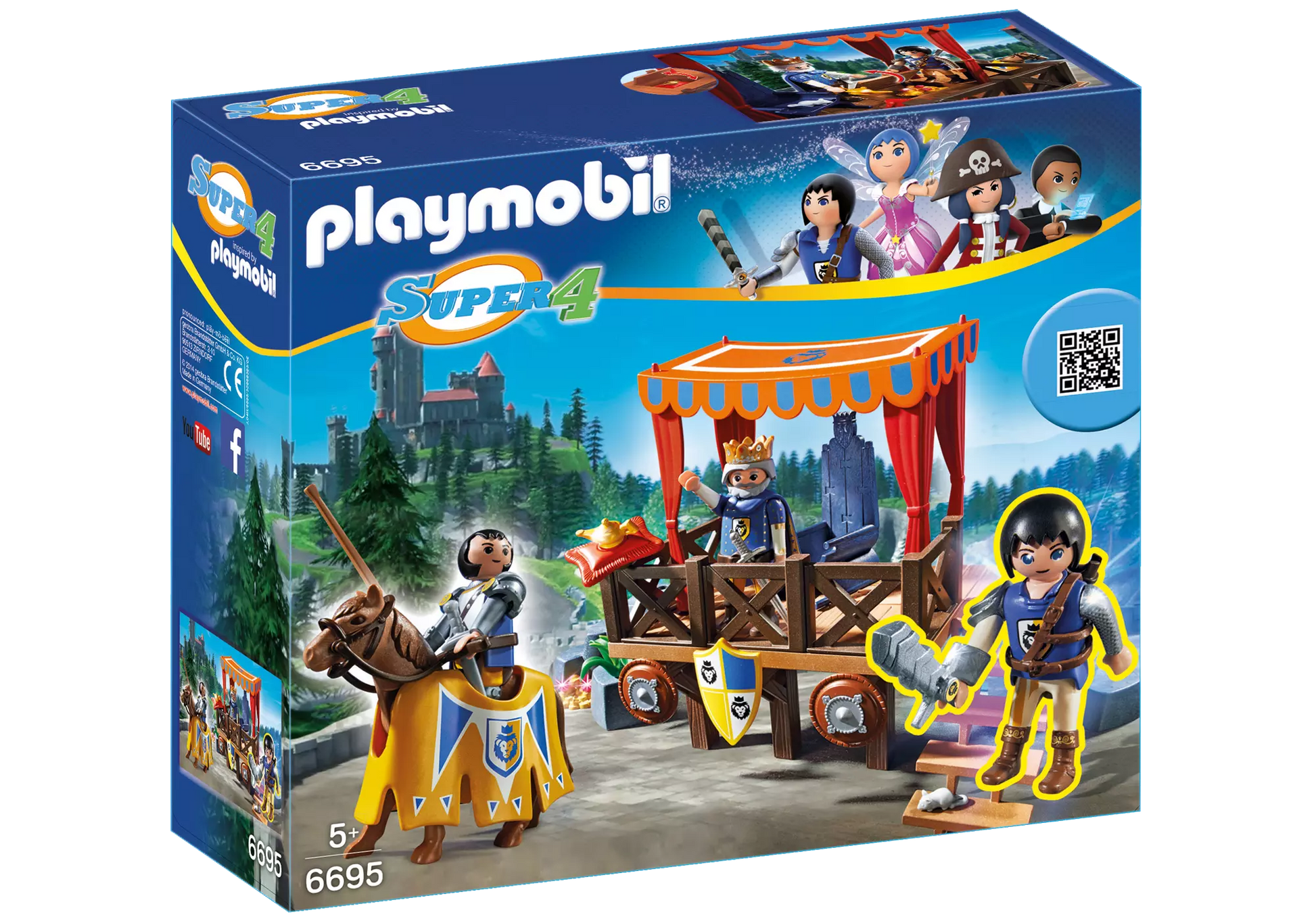 Playmobil 6695 Super 4 Königstribüne mit Alex - plegobil