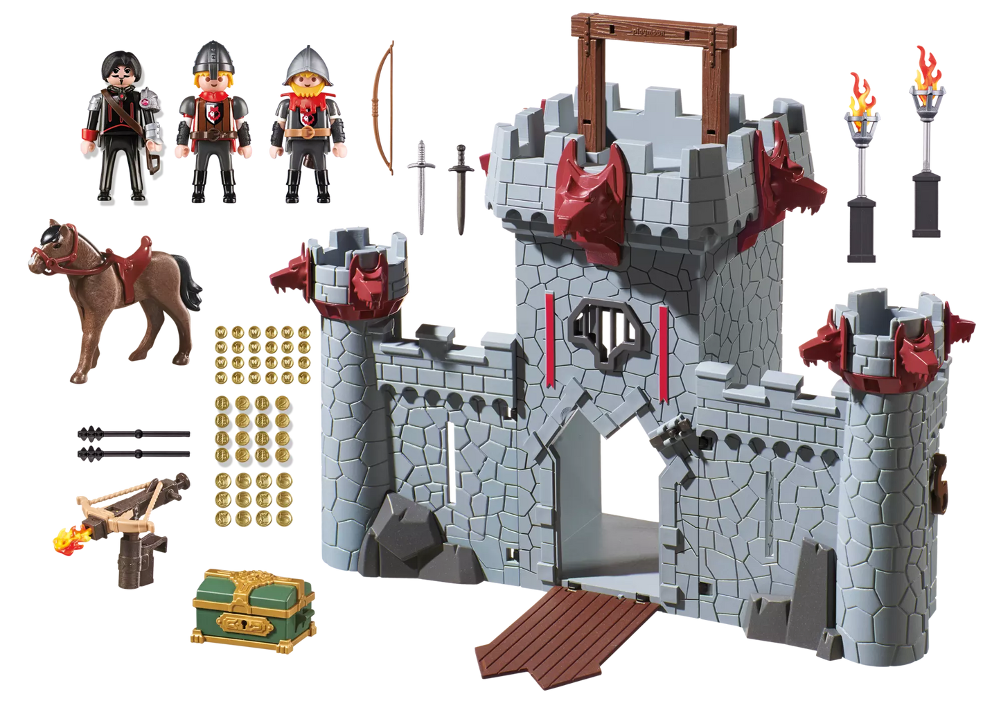 Playmobil 6697 Super 4 Mitnehm Burg des Schwarzen Barons - plegobil