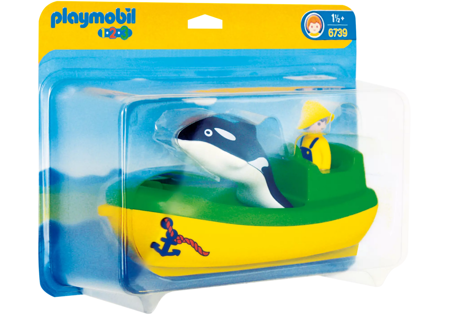 Playmobil 6739 Sammlerstück 1-2-3 Fischerboot mit Wal - plegobil