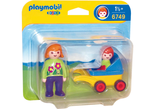 Playmobil 6749 Sammlerstück 1-2-3 Mama mit Kinderwagen - plegobil