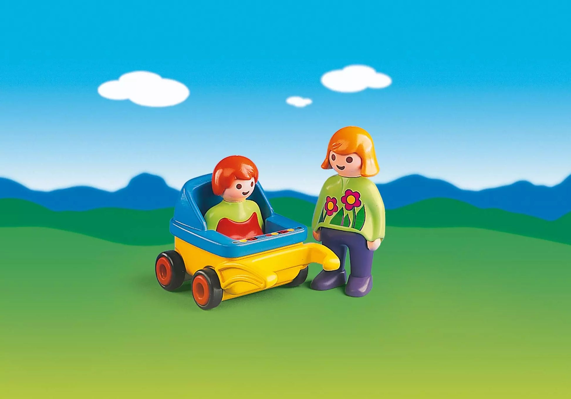 Playmobil 6749 Sammlerstück 1-2-3 Mama mit Kinderwagen - plegobil