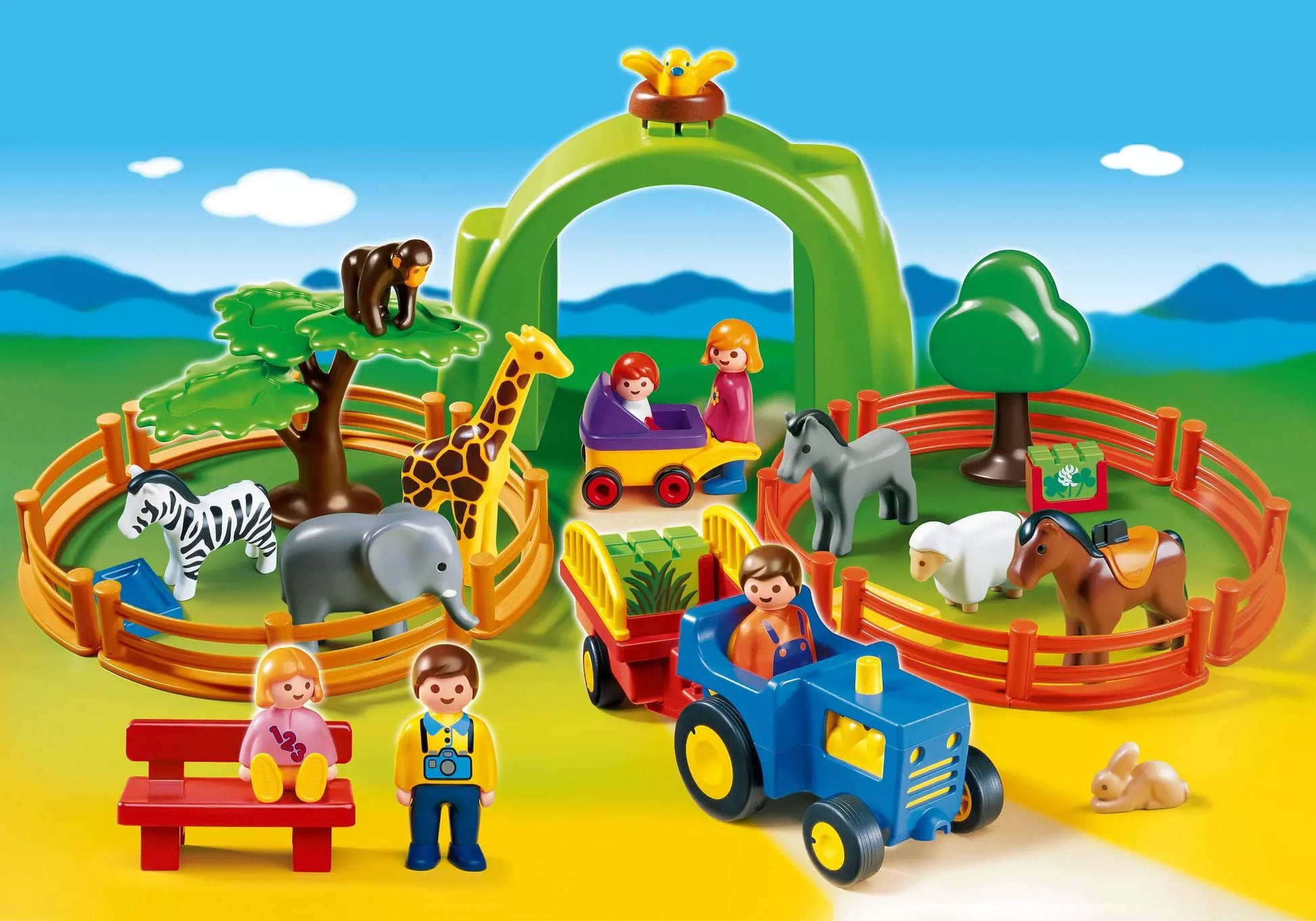 Playmobil 6754 1-2-3 Mein großer Tierpark - plegobil