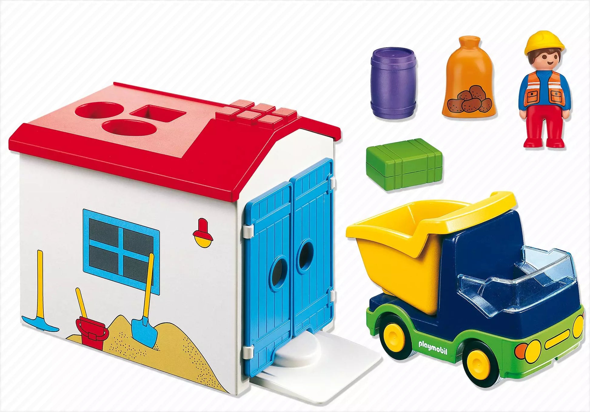 Playmobil 6759 Sammlerstück 1-2-3 LKW mit Sortiergarage - plegobil