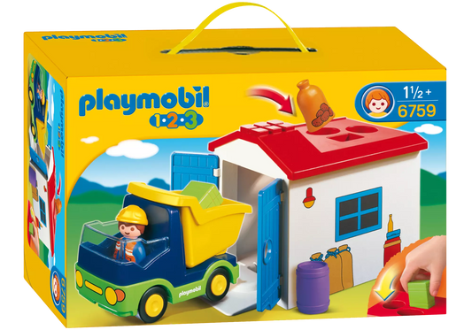 Playmobil 6759 Sammlerstück 1-2-3 LKW mit Sortiergarage - plegobil