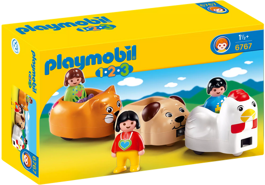 Playmobil 6767 Sammlerstück 1-2-3 Fröhlicher Tierchen-Zug - plegobil