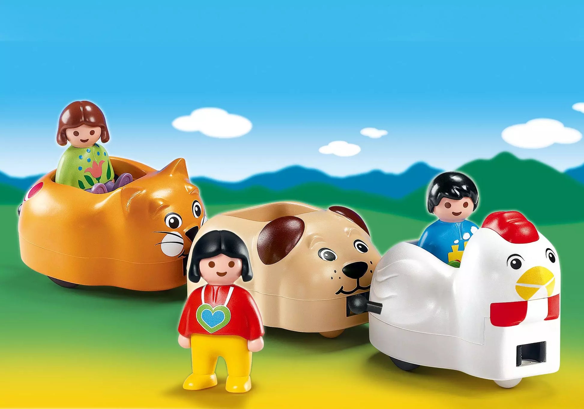 Playmobil 6767 Sammlerstück 1-2-3 Fröhlicher Tierchen-Zug - plegobil