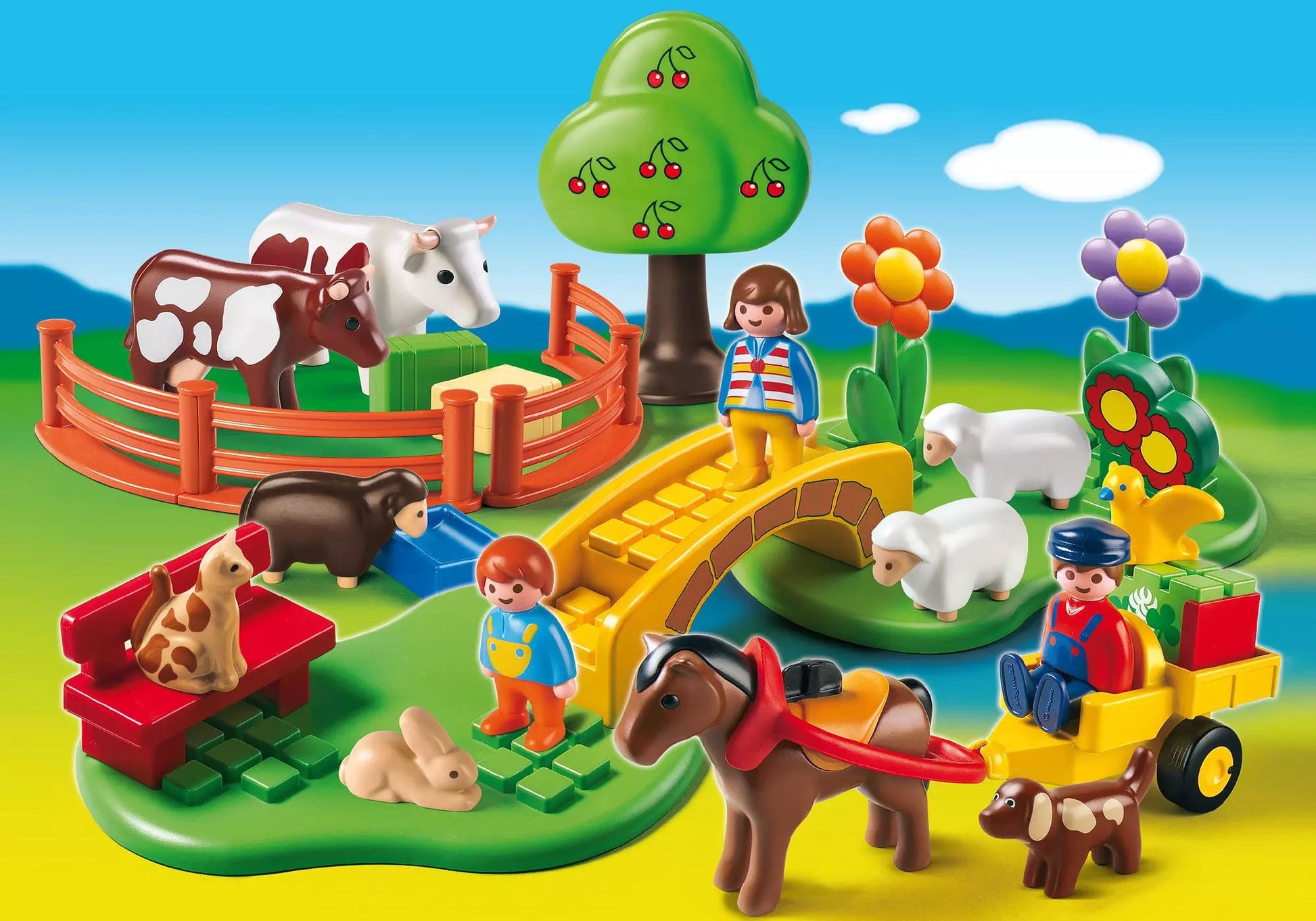 Playmobil 6770 1-2-3 Familie auf dem Land (Folienverpackung) - plegobil