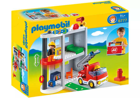 Playmobil 6777 Sammlerstück 1-2-3 Mitnehm Feuerwehrstation - plegobil