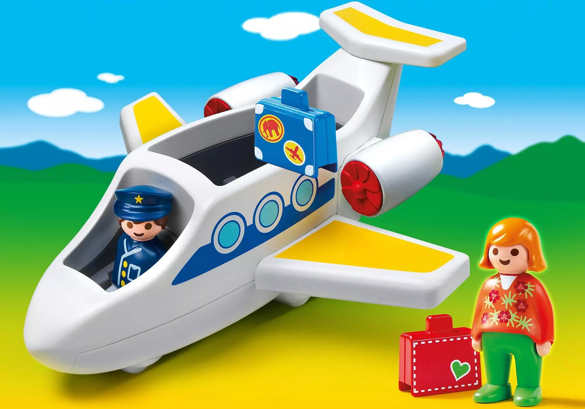 Playmobil 6780 Sammlerstück 1-2-3 Passagierflugzeug - plegobil