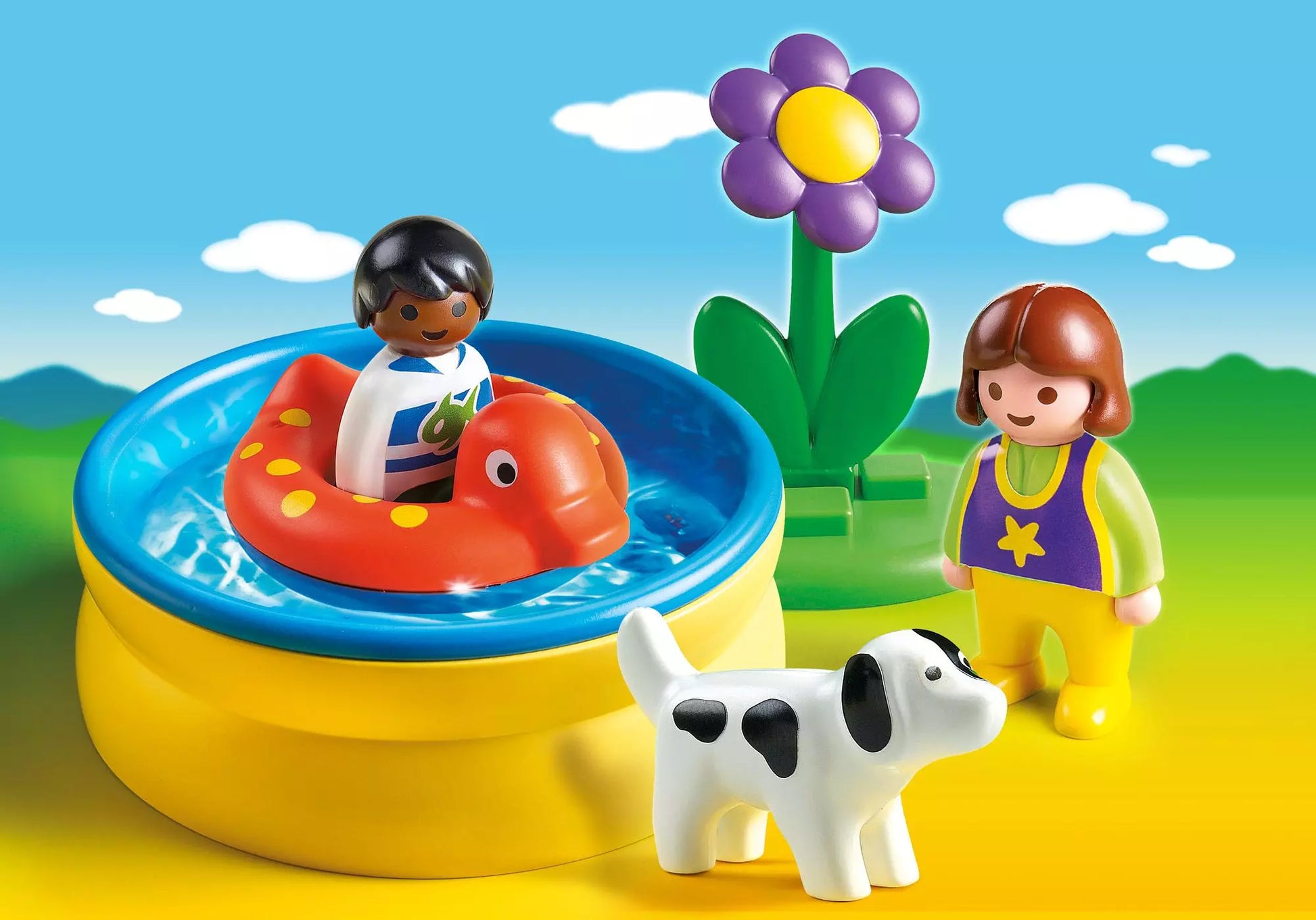 Playmobil 6781 Sammlerstück 1-2-3 Kinder mit Plaschbecken - plegobil