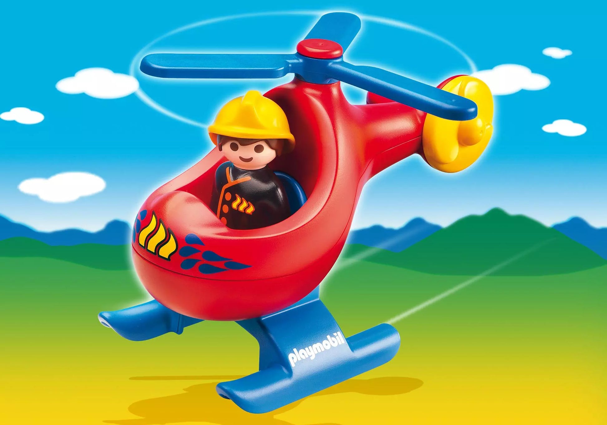 Playmobil 6789 1-2-3 Feuerwehrheli - plegobil