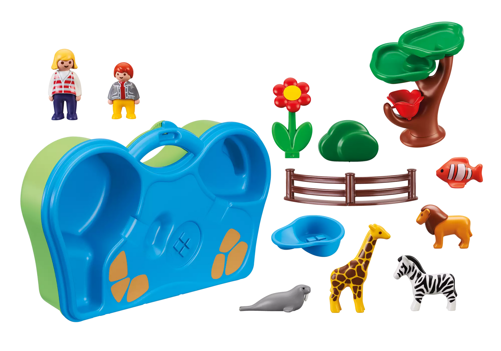 Playmobil 6792 1-2-3 Mein Plansch und Zooköfferchen - plegobil