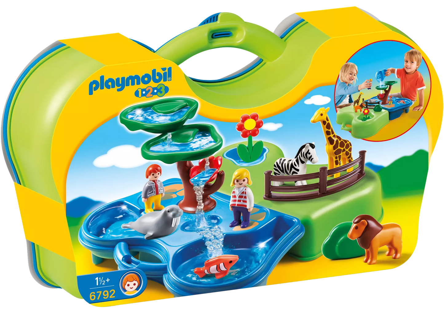Playmobil 6792 1-2-3 Mein Plansch und Zooköfferchen - plegobil