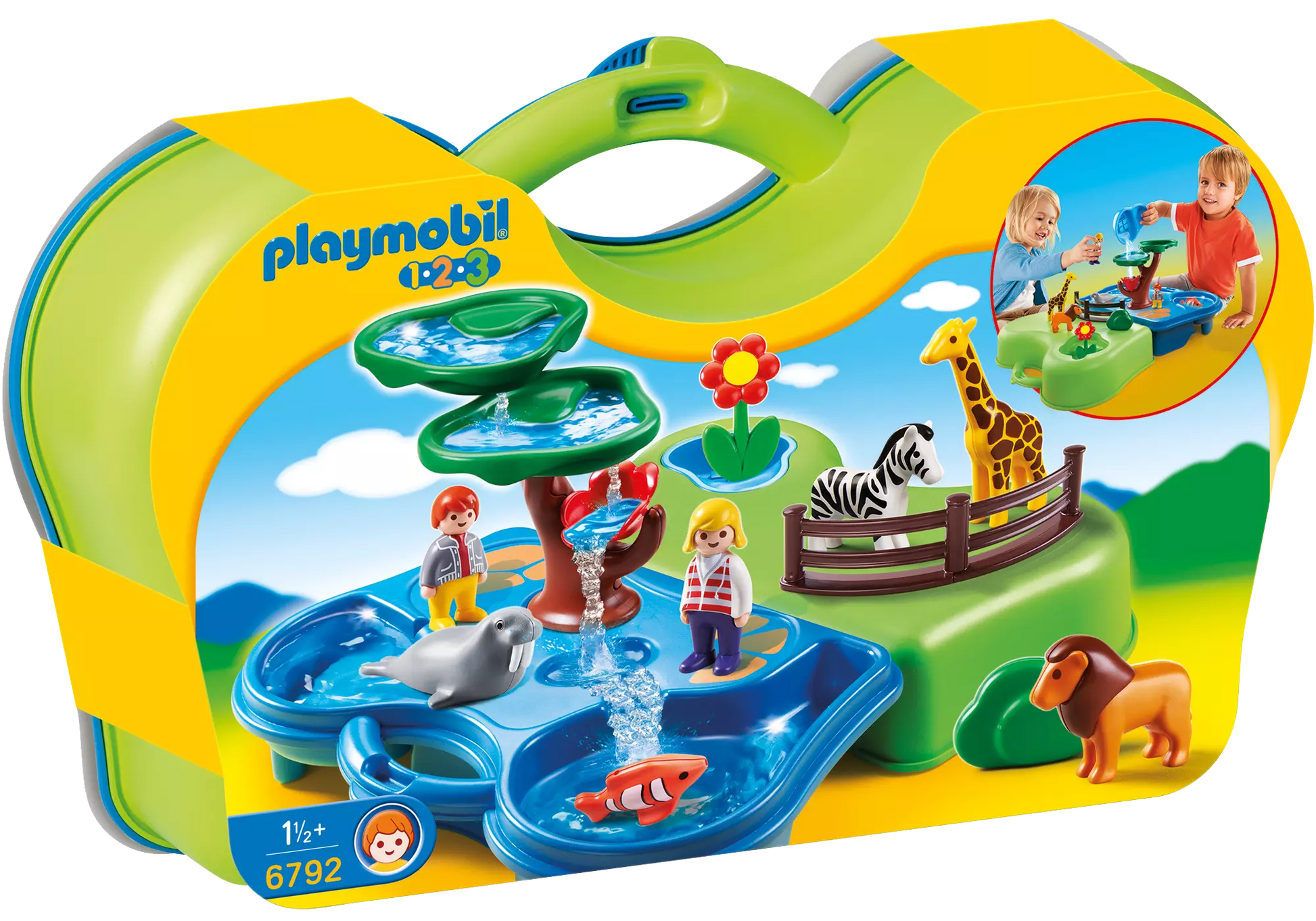 Playmobil 6792 1-2-3 Mein Plansch und Zooköfferchen - plegobil