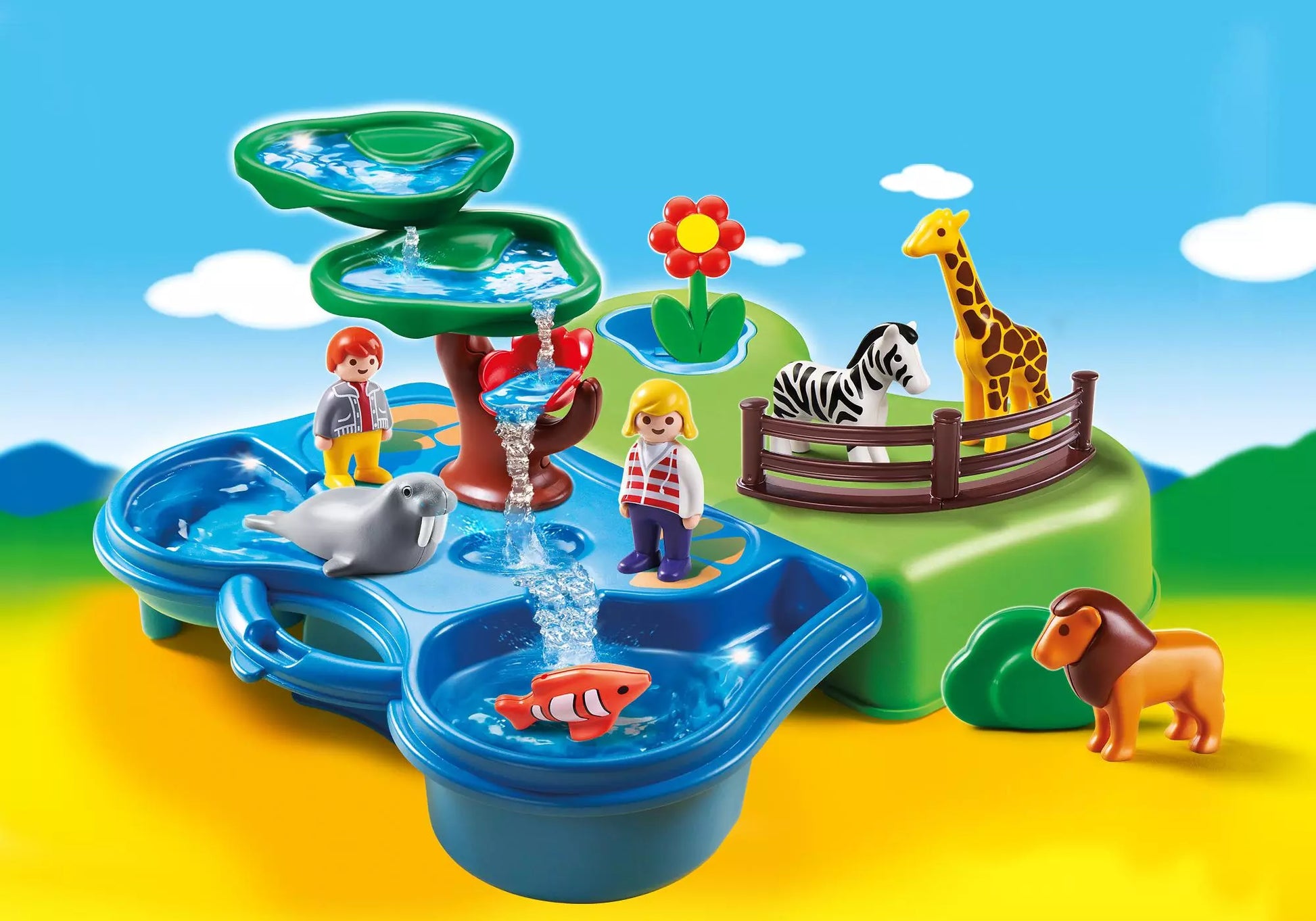 Playmobil 6792 1-2-3 Mein Plansch und Zooköfferchen - plegobil