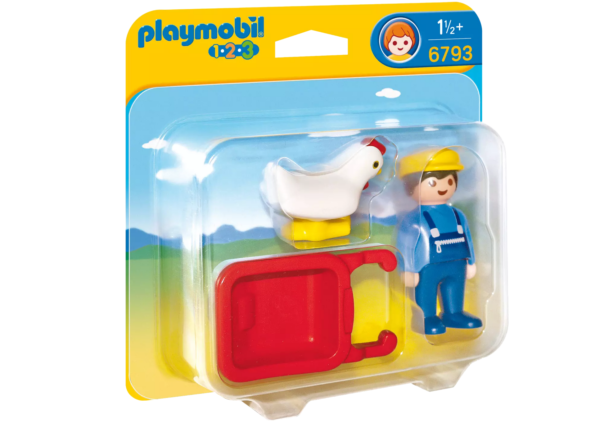 Playmobil 6793 1-2-3 Bauer mit Schubkarre - plegobil