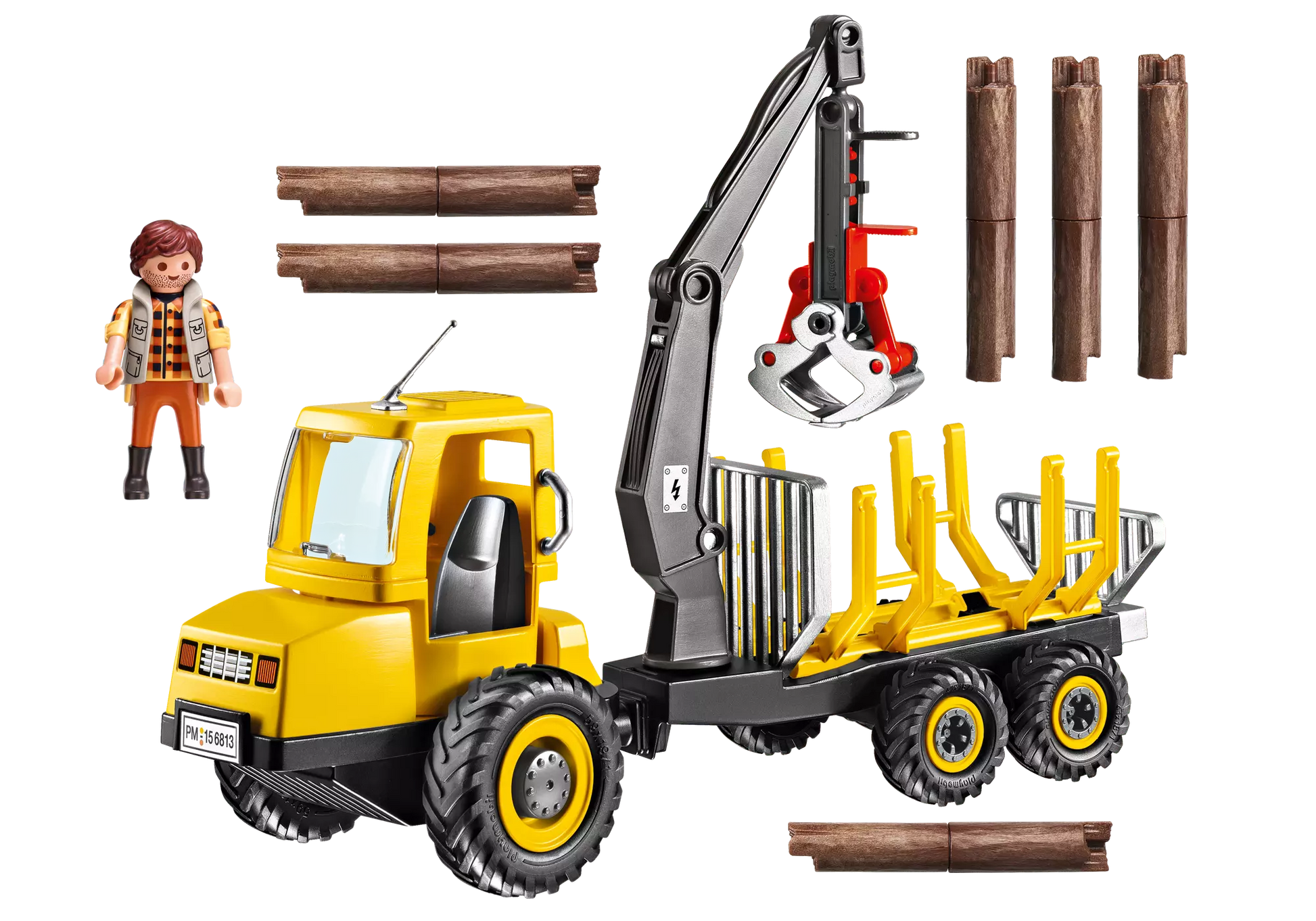 Playmobil 6813 Country Holztransporter mit Kran - plegobil
