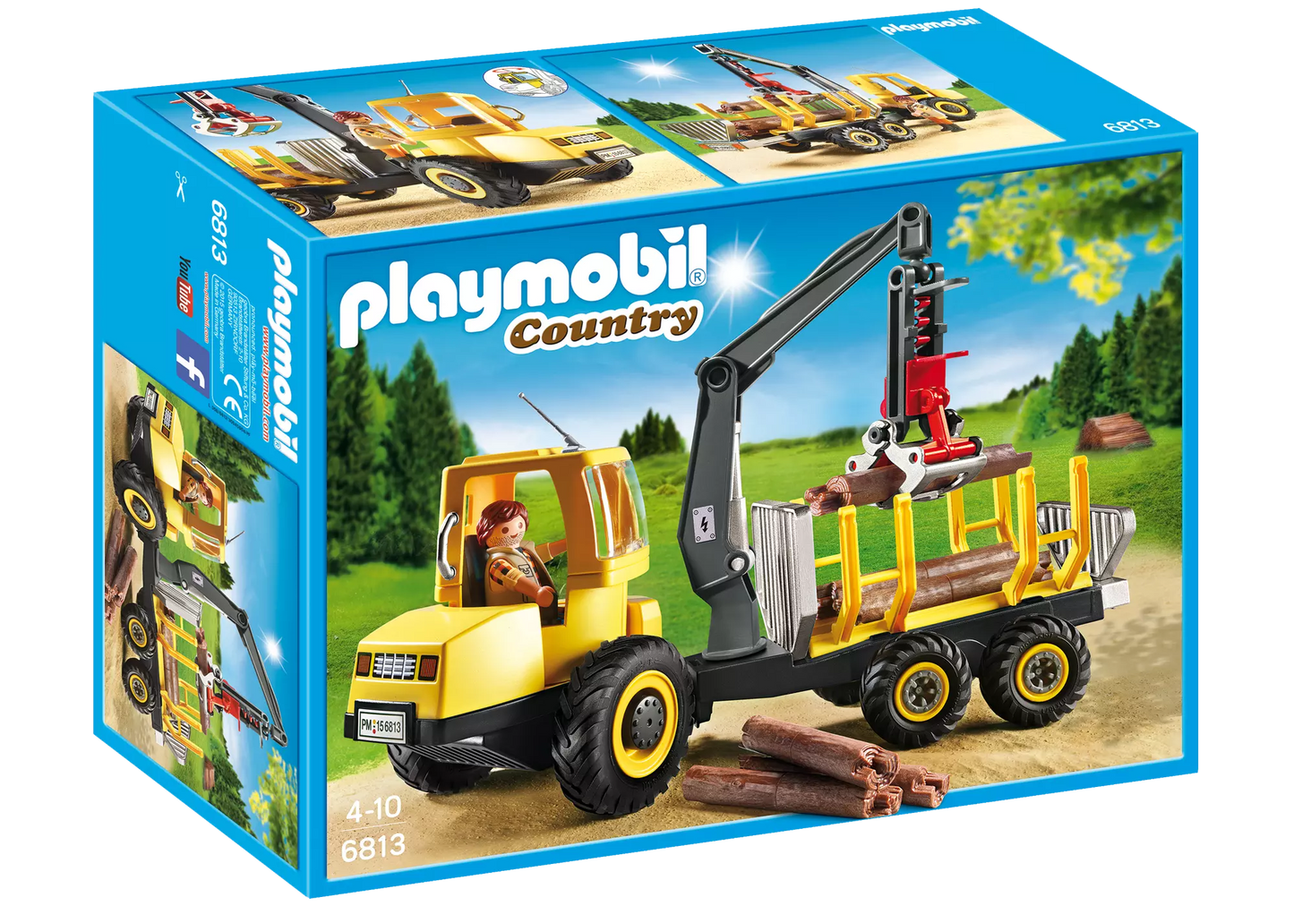Playmobil 6813 Country Holztransporter mit Kran - plegobil