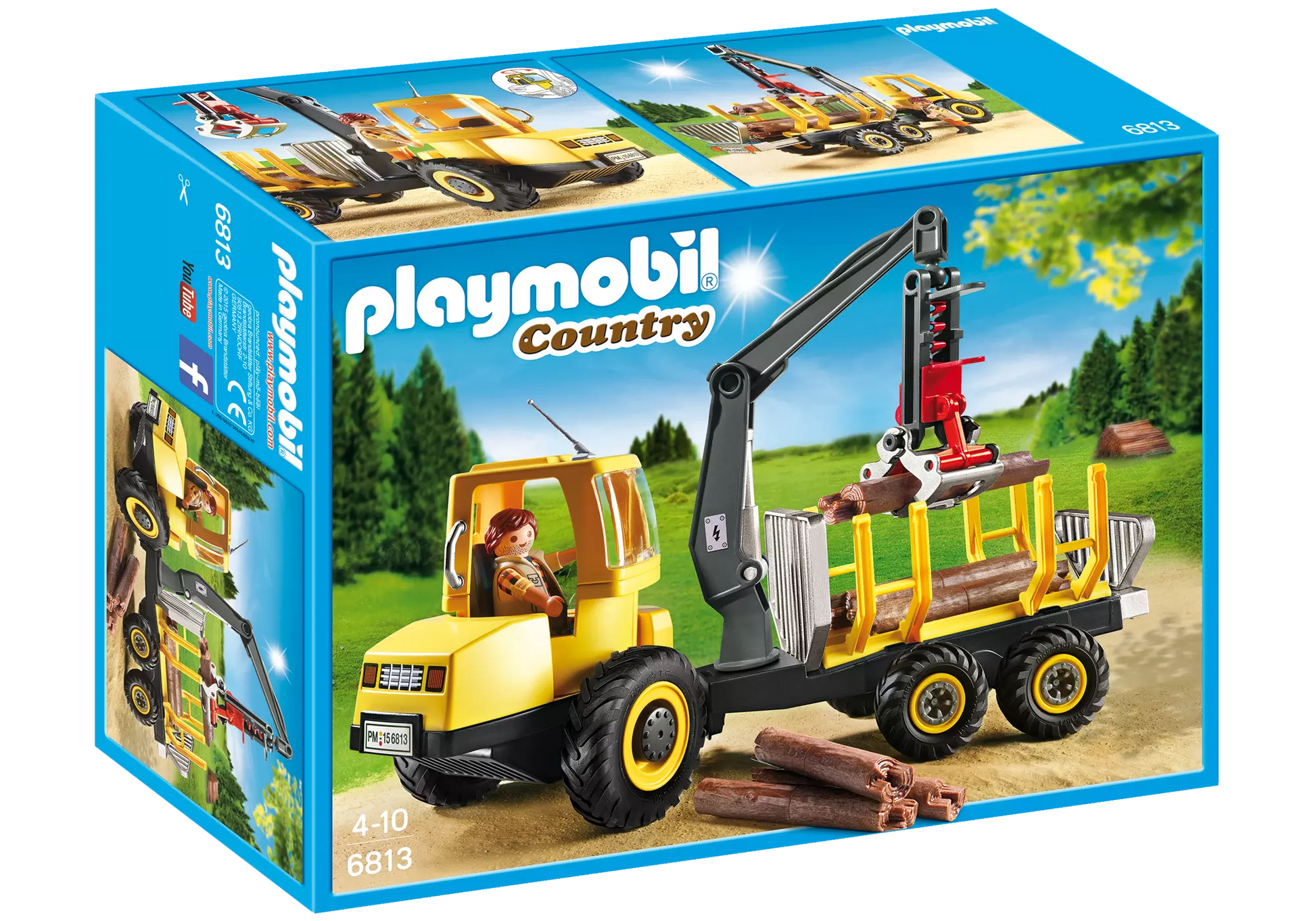 Playmobil 6813 Country Holztransporter mit Kran - plegobil