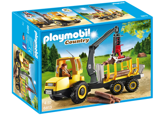 Playmobil 6813 Country Holztransporter mit Kran - plegobil