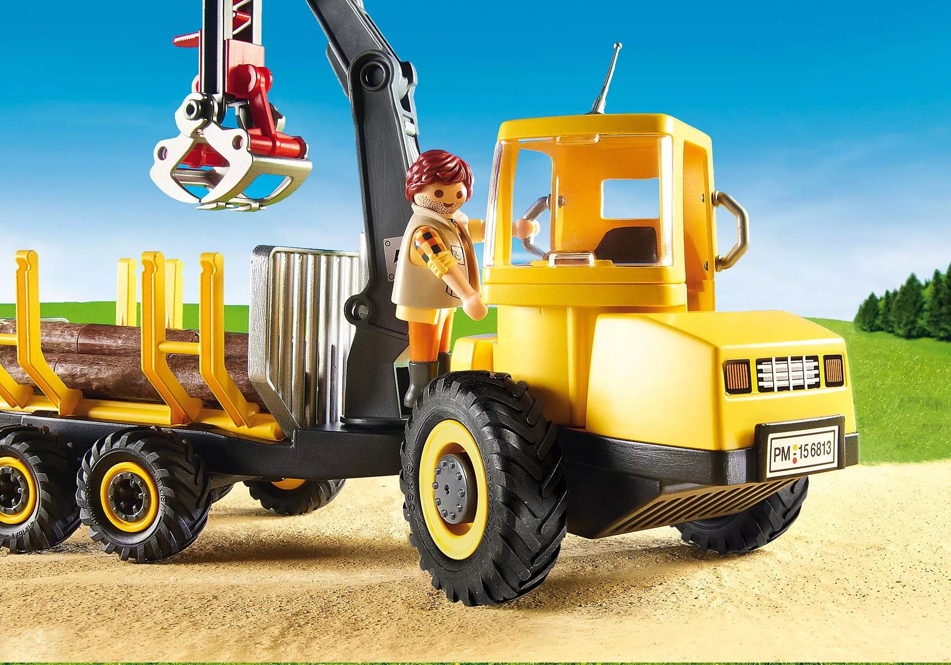 Playmobil 6813 Country Holztransporter mit Kran - plegobil