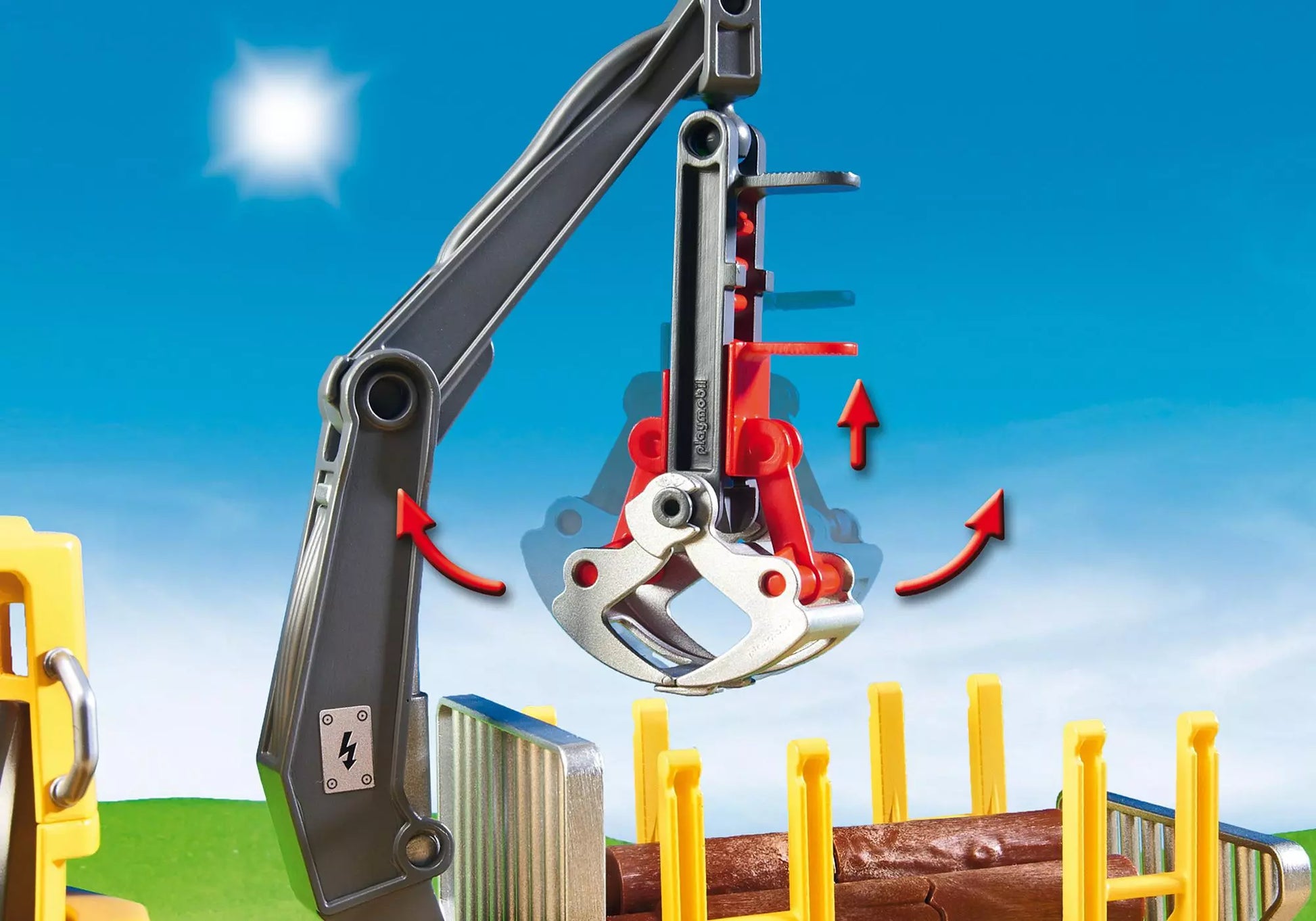 Playmobil 6813 Country Holztransporter mit Kran - plegobil