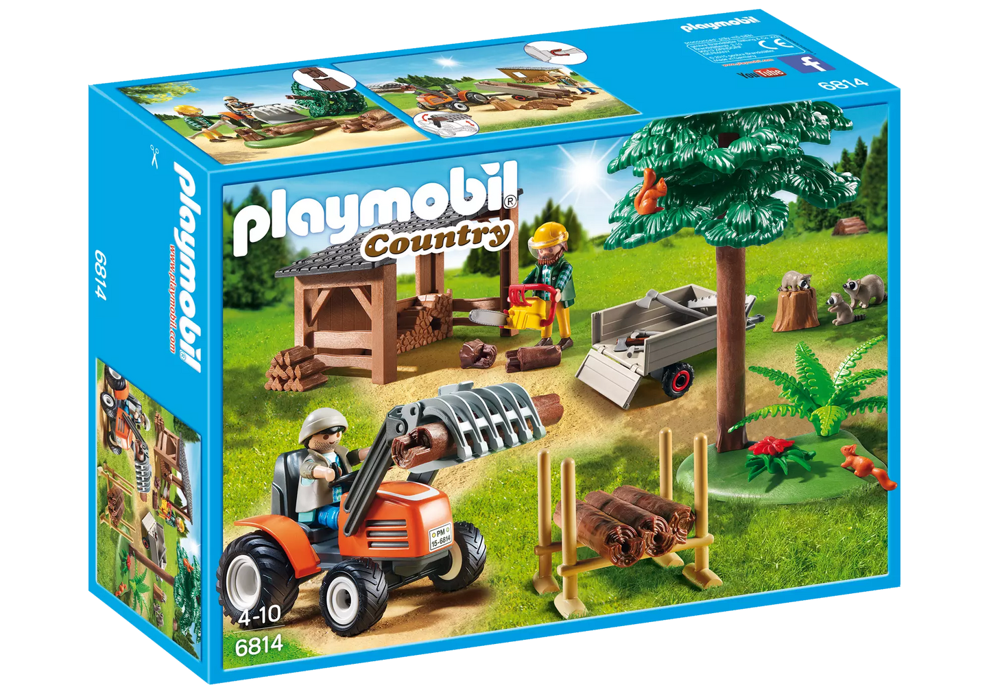 Playmobil 6814 Country Holzfäller mit Traktor - plegobil