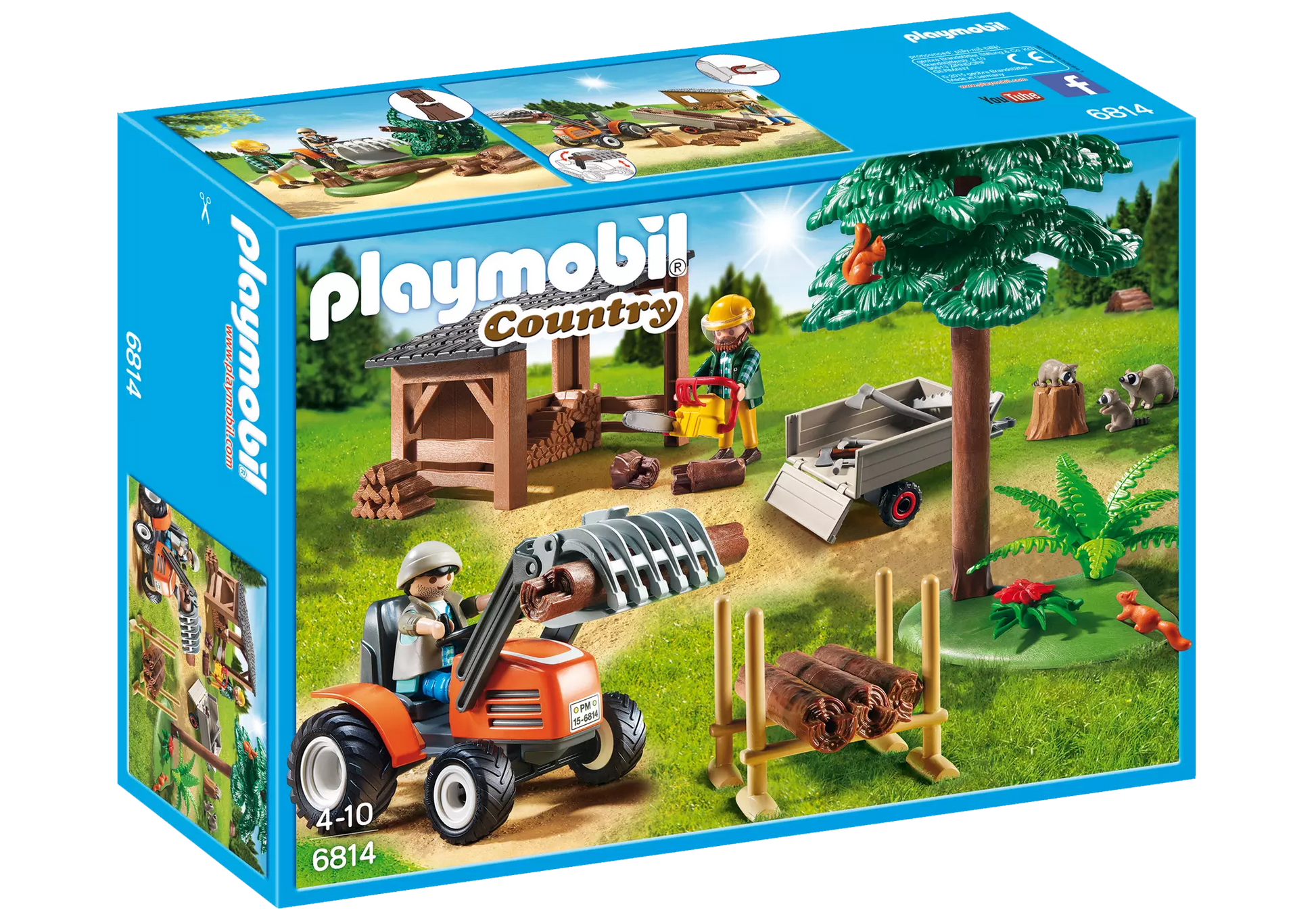Playmobil 6814 Country Holzfäller mit Traktor - plegobil