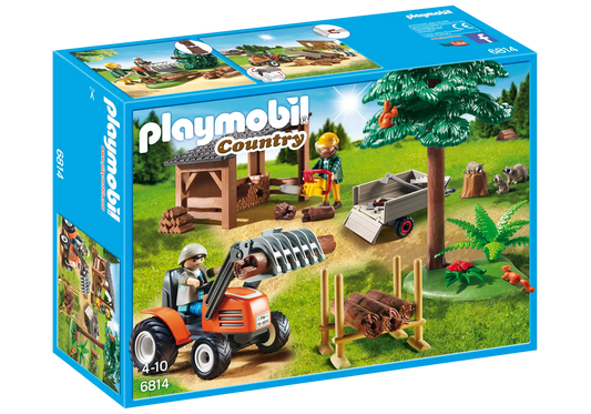 Playmobil 6814 Country Holzfäller mit Traktor - plegobil