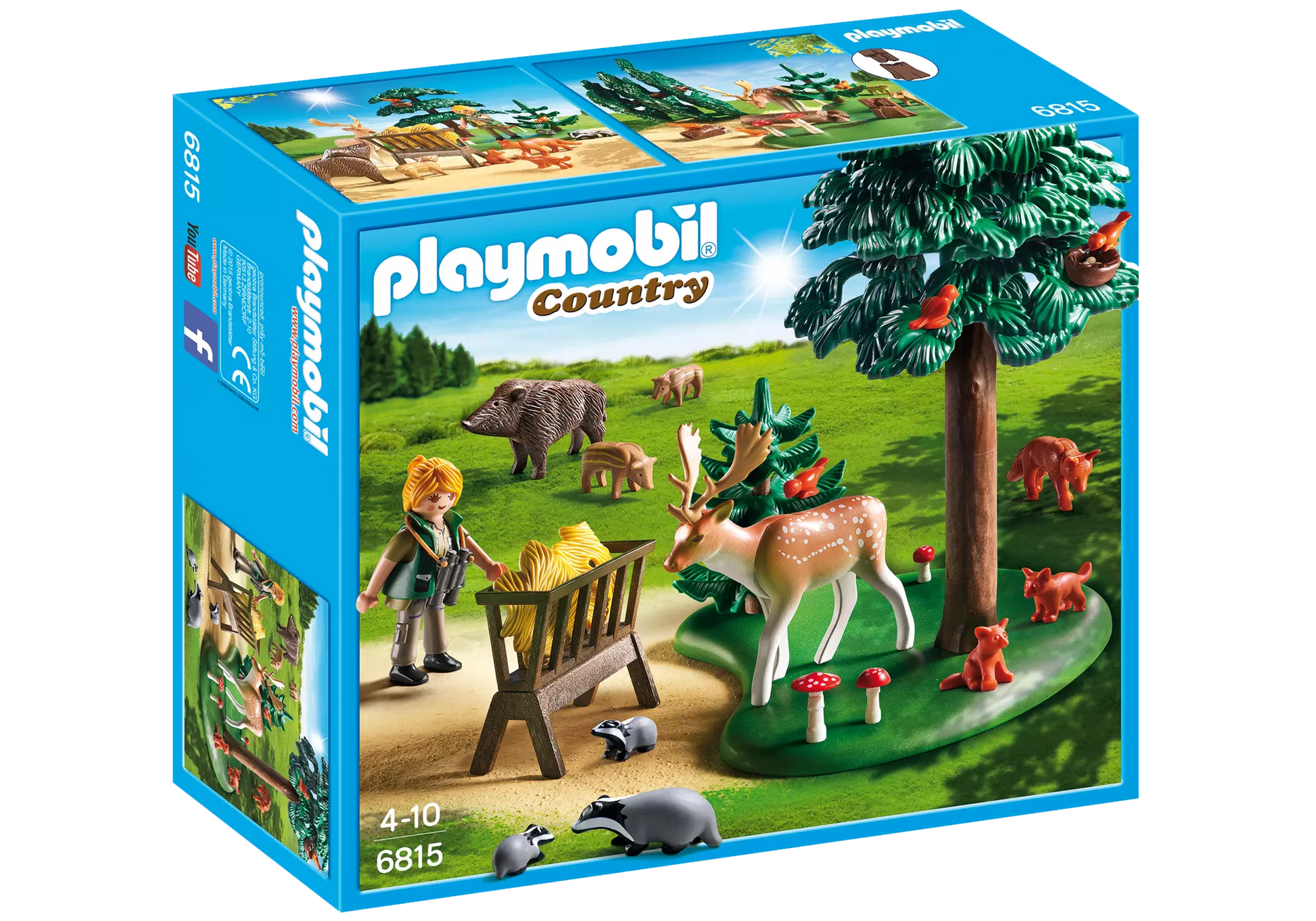 Playmobil 6815 Country Waldlichtung mit Tierfütterung - plegobil