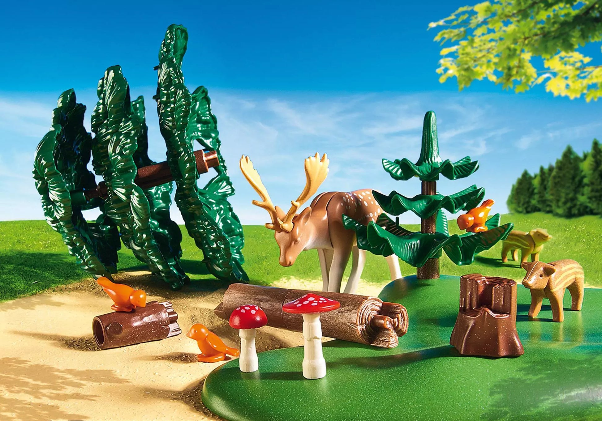 Playmobil 6815 Country Waldlichtung mit Tierfütterung - plegobil