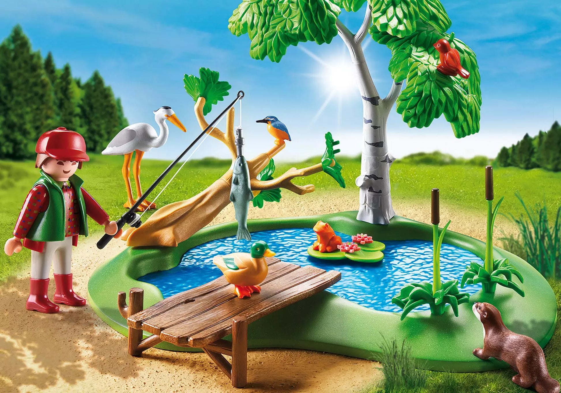 Playmobil 6816 Country Angelteich - plegobil