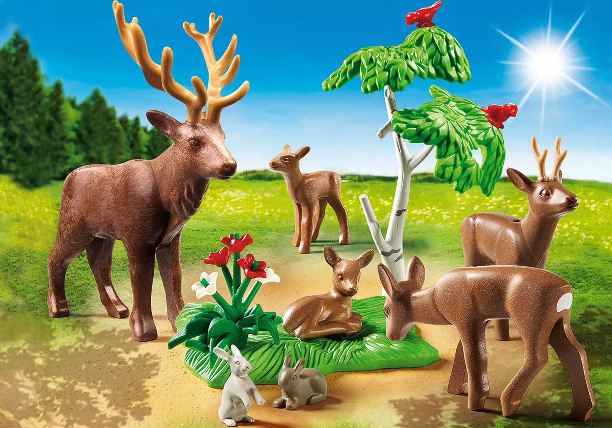 Playmobil 6817 Country Hirsch mit Rehfamilie - plegobil
