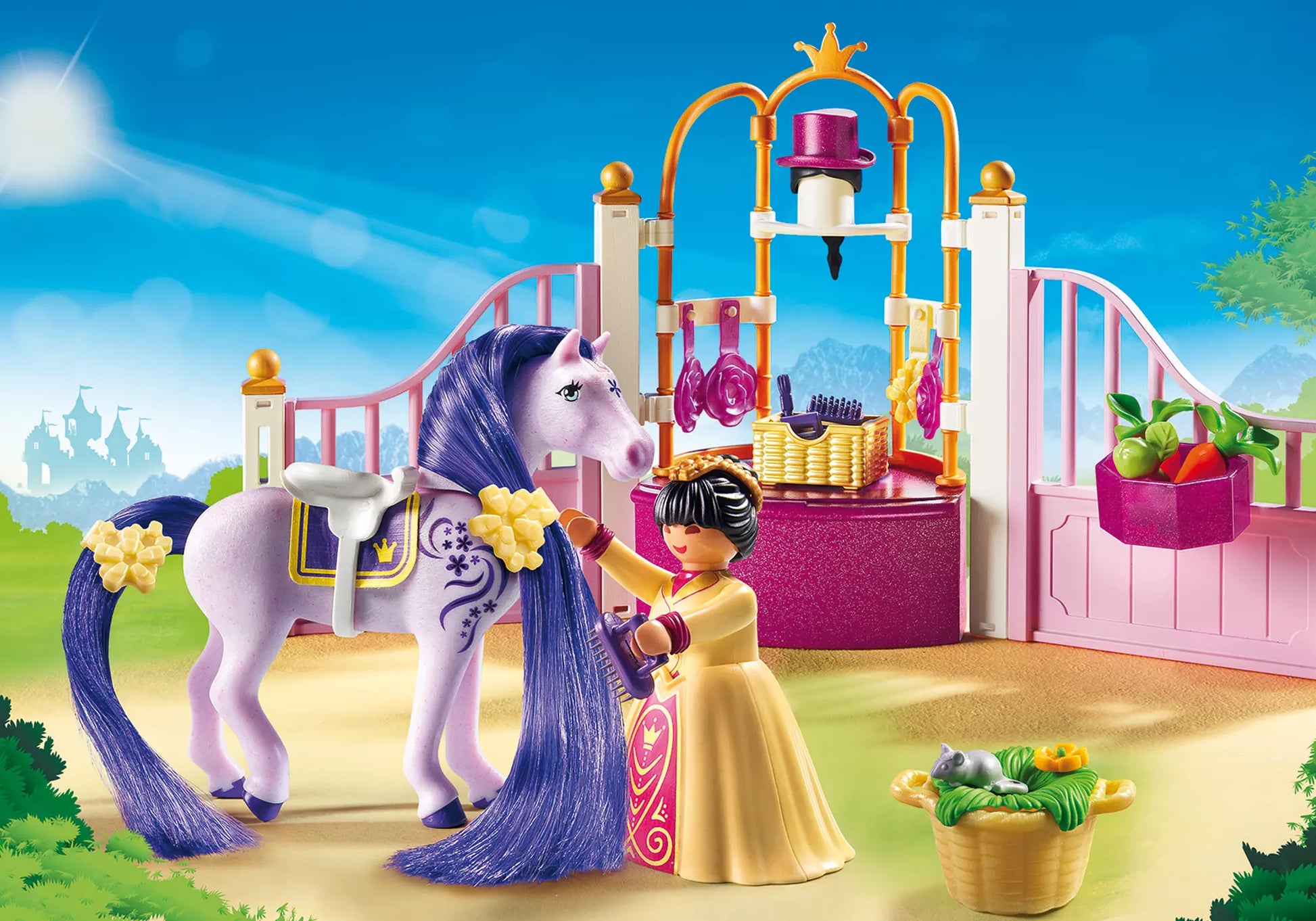 Playmobil 6855 Princess Königlicher Pferdestall - plegobil