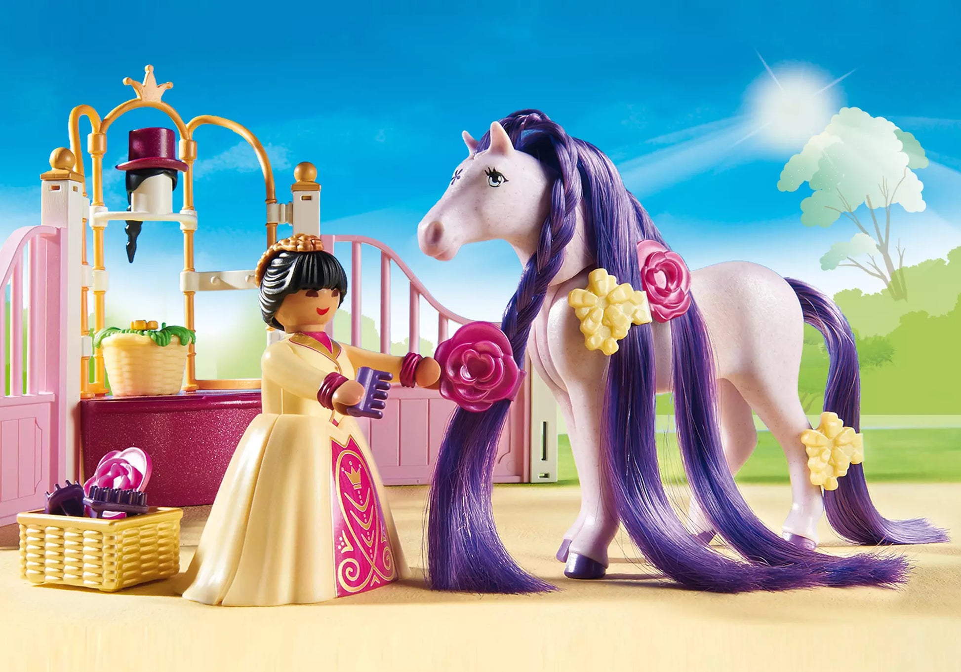 Playmobil 6855 Princess Königlicher Pferdestall - plegobil