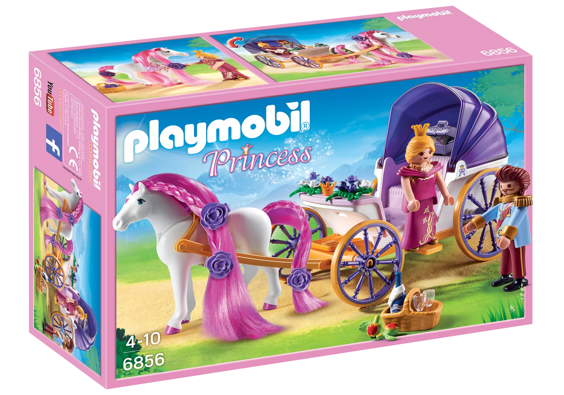 Playmobil 6856 Princess Königspaar mit Pferdekutsche - plegobil