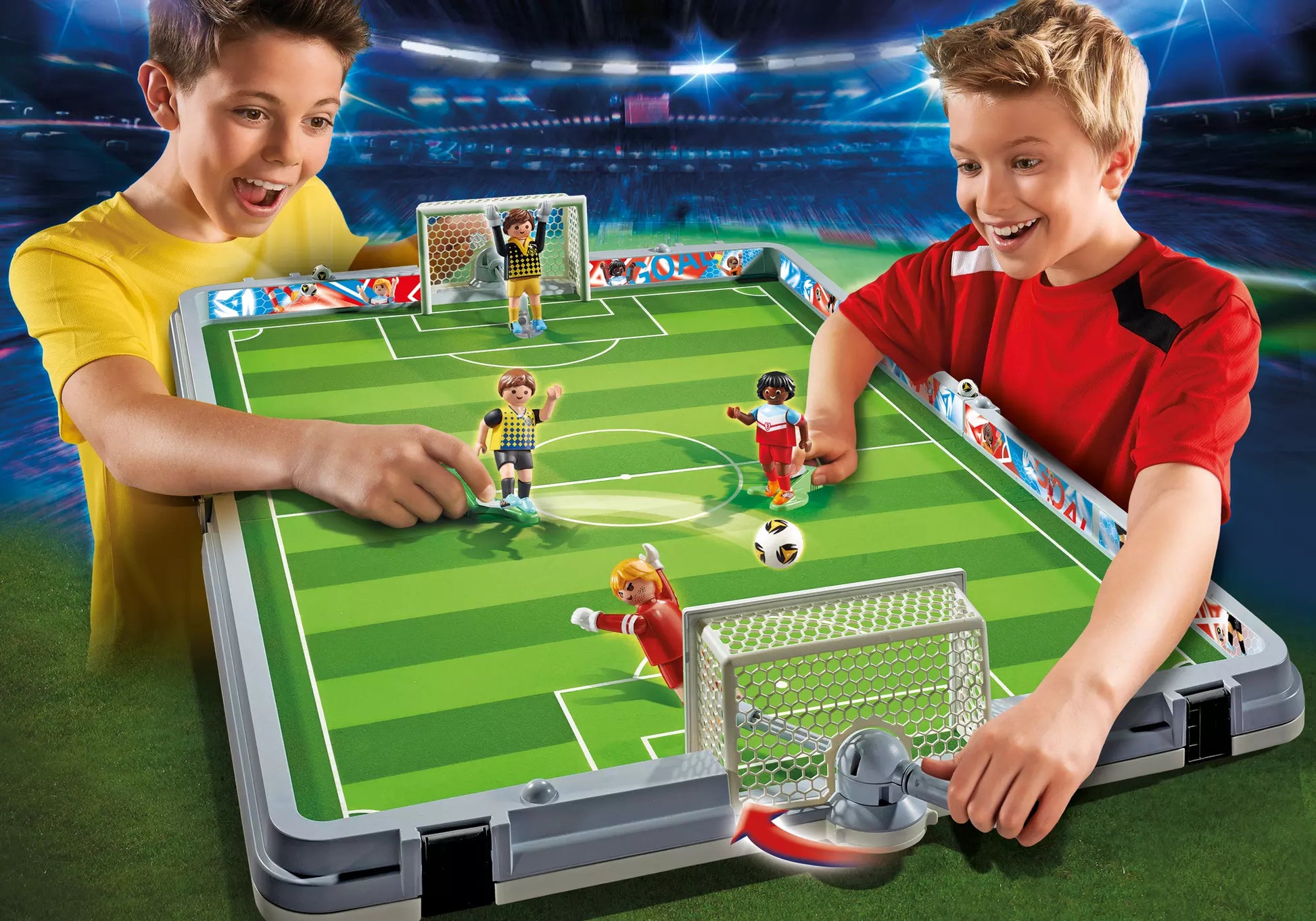 Playmobil 6857 Sports & Action Große Fußballarena zum Mitnehmen - plegobil