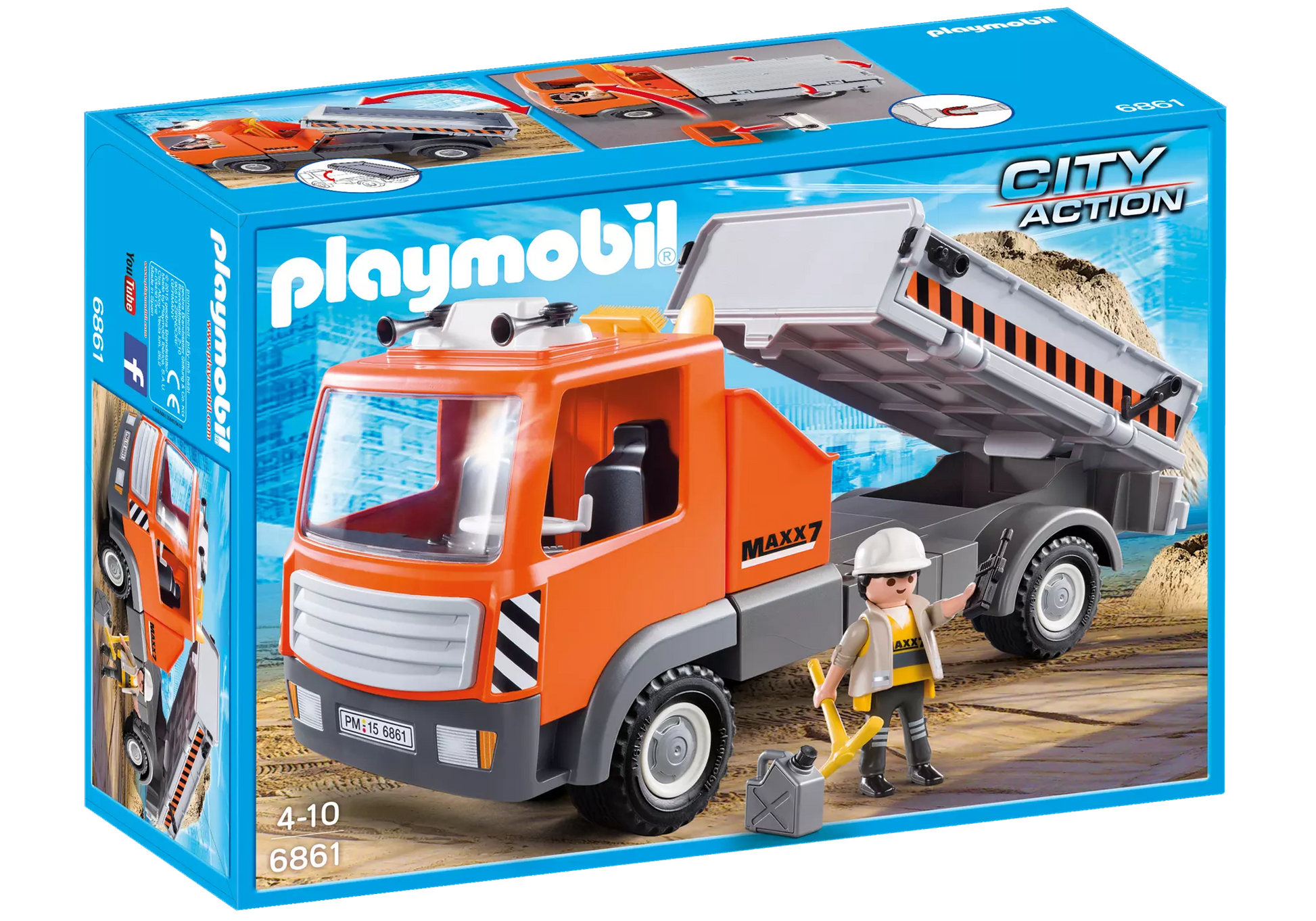 Playmobil 6861 City Action Baustellen LKW - plegobil