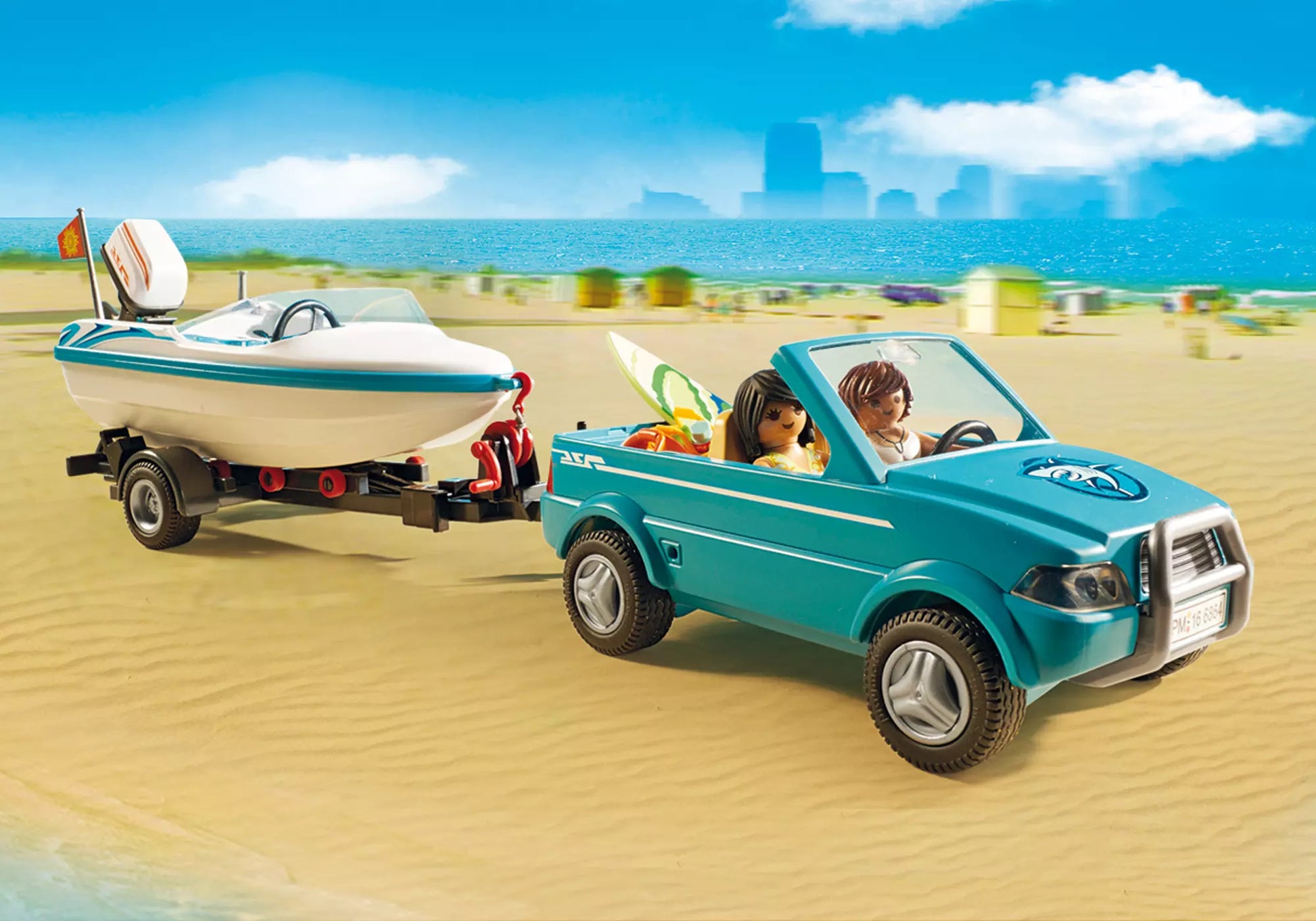 Playmobil 6864 Summer Fun Surfer-Pickup mit Speedboat - plegobil